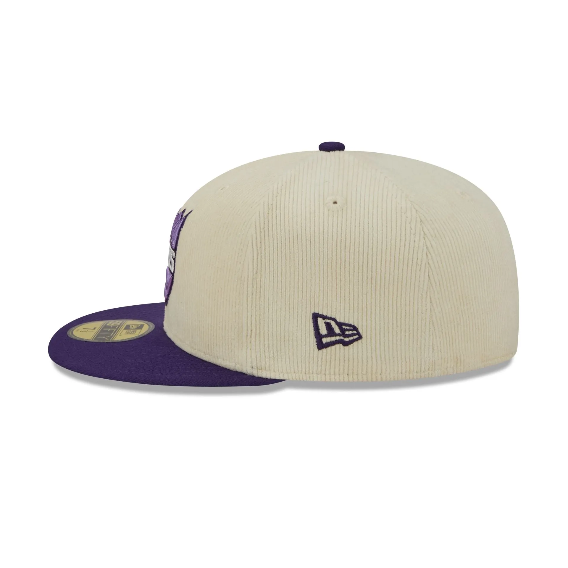 Sacramento Kings 2025 City Edition Chrome White Corduroy 59FIFTY Fitted Hat sold by New Era product image thumbnail 5