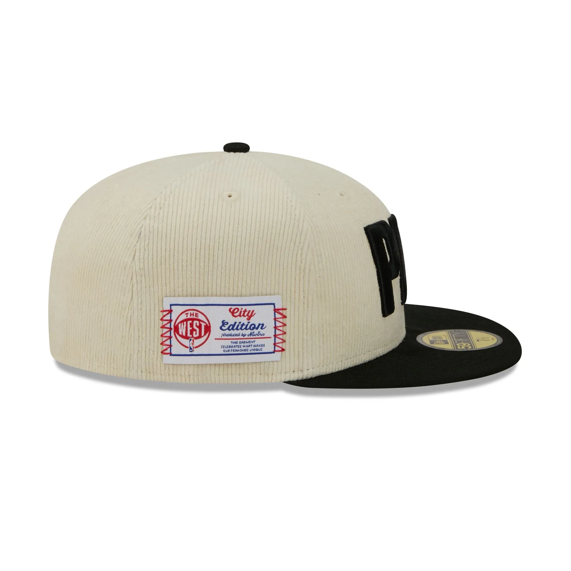 Portland Trail Blazers 2025 City Edition Chrome White Corduroy 59FIFTY Fitted Hat sold by New Era product image thumbnail 4