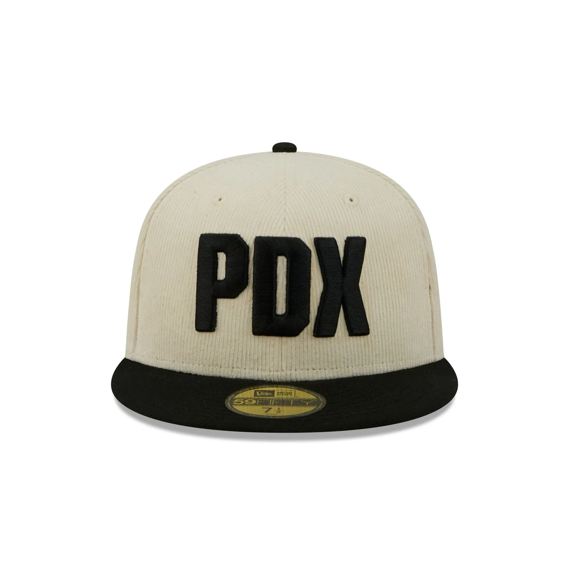 Portland Trail Blazers 2025 City Edition Chrome White Corduroy 59FIFTY Fitted Hat sold by New Era product image thumbnail 2