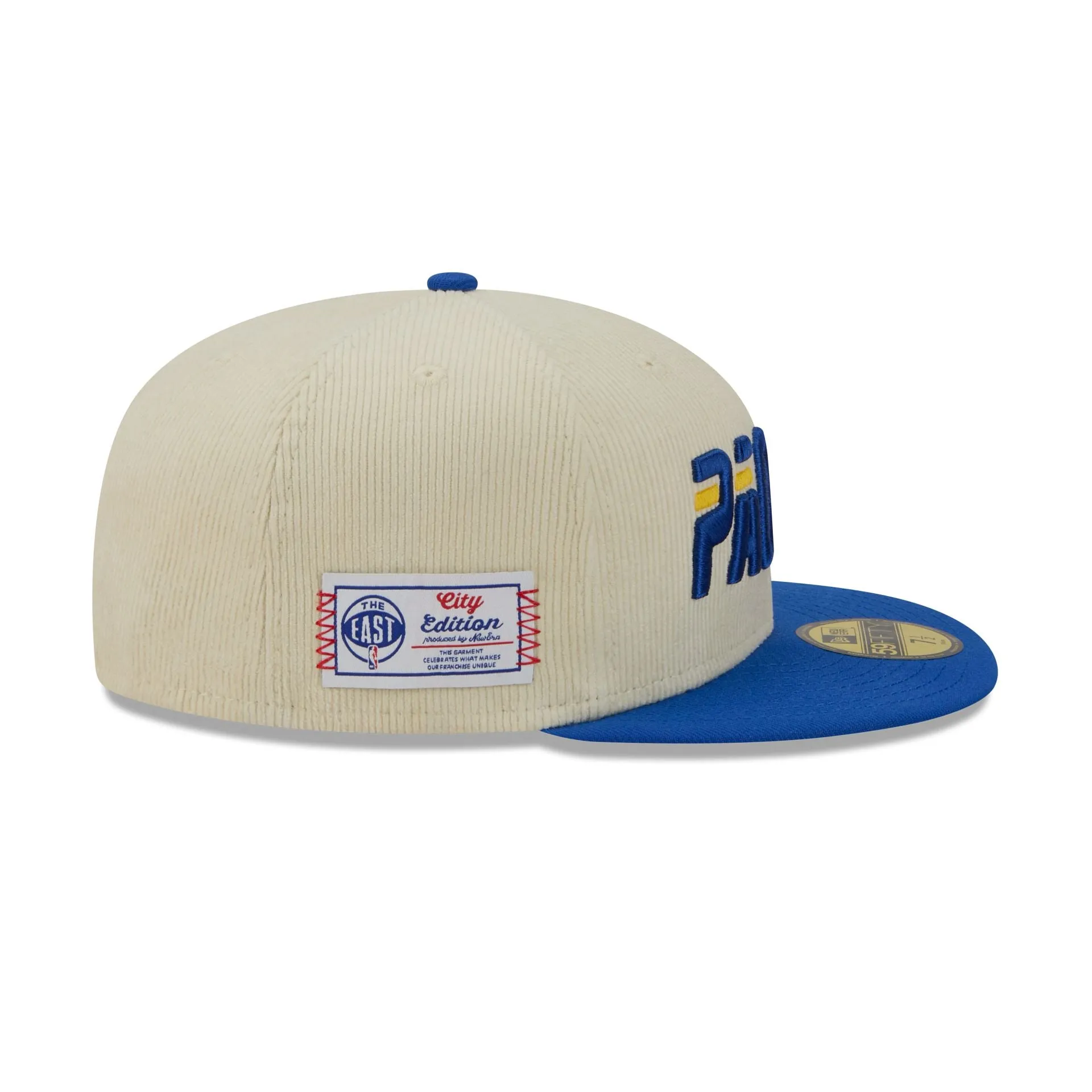 Indiana Pacers 2025 City Edition Chrome White Corduroy 59FIFTY Fitted Hat sold by New Era product image thumbnail 4