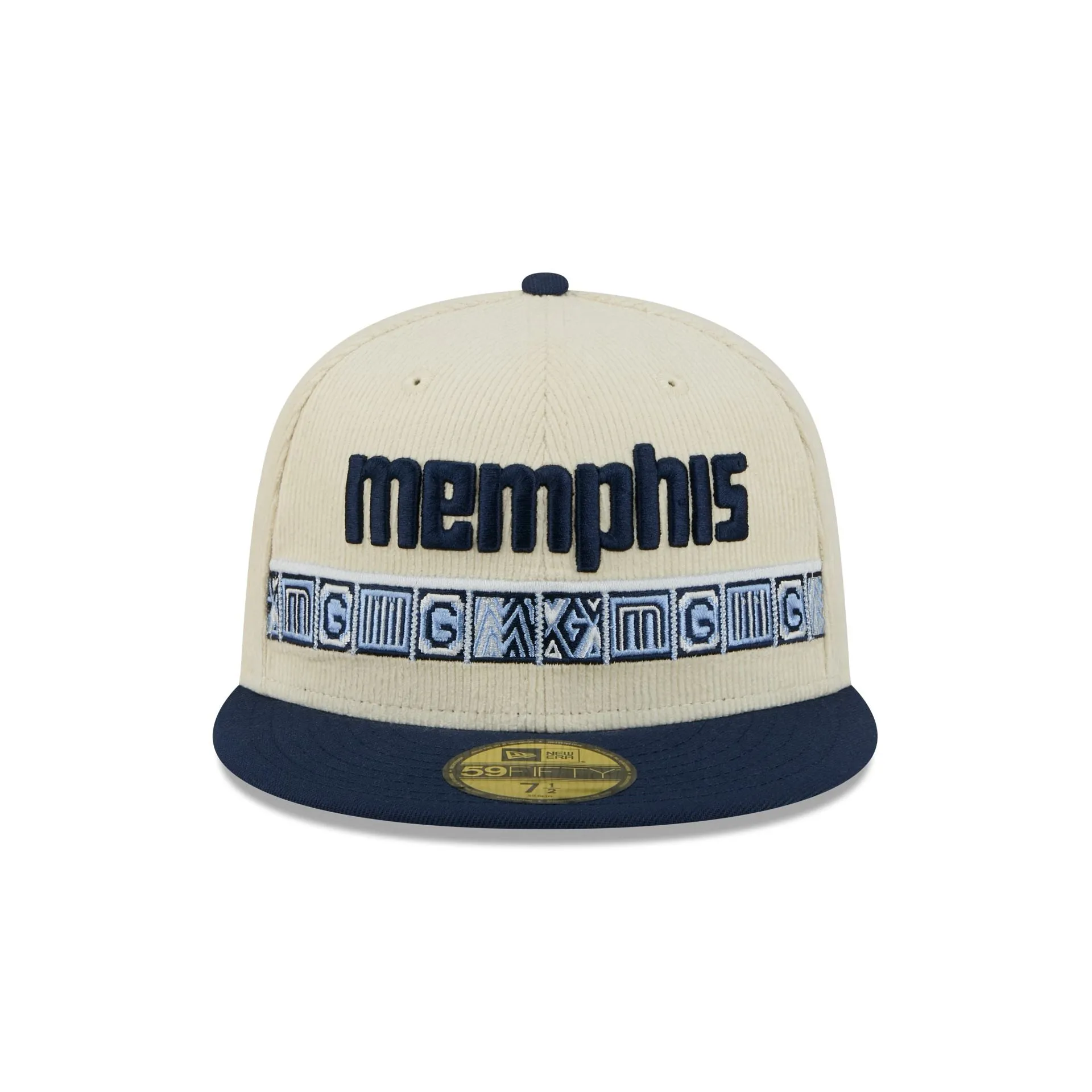 Memphis Grizzlies 2025 City Edition Chrome White Corduroy 59FIFTY Fitted Hat sold by New Era product image thumbnail 2