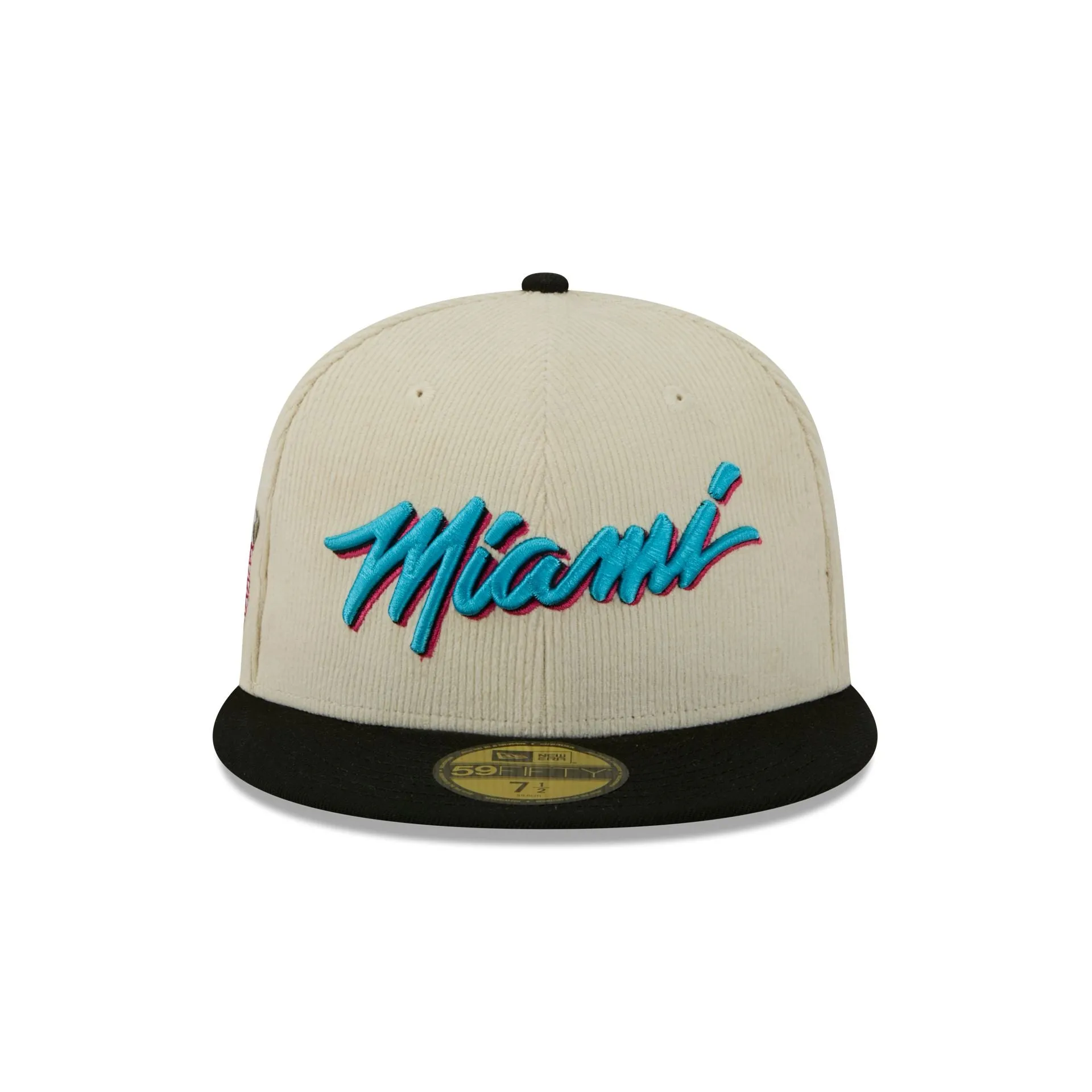 Miami Heat 2025 City Edition Chrome White Corduroy 59FIFTY Fitted Hat sold by New Era product image thumbnail 2