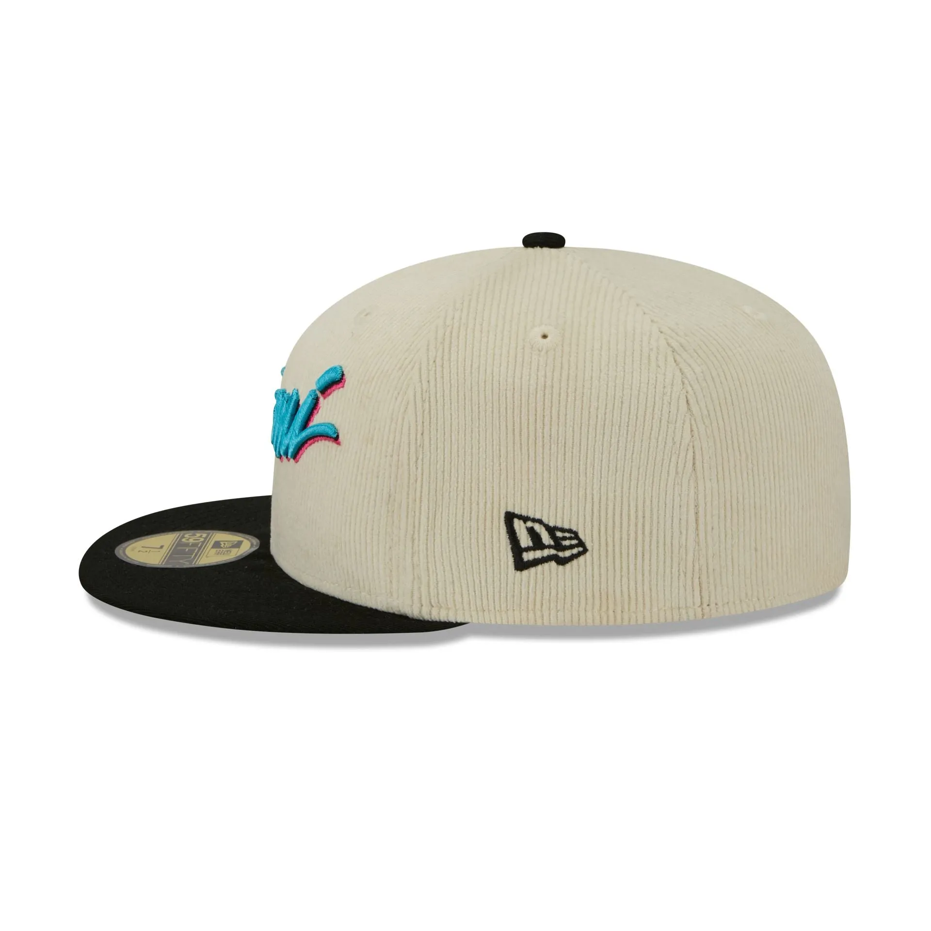 Miami Heat 2025 City Edition Chrome White Corduroy 59FIFTY Fitted Hat sold by New Era product image thumbnail 5