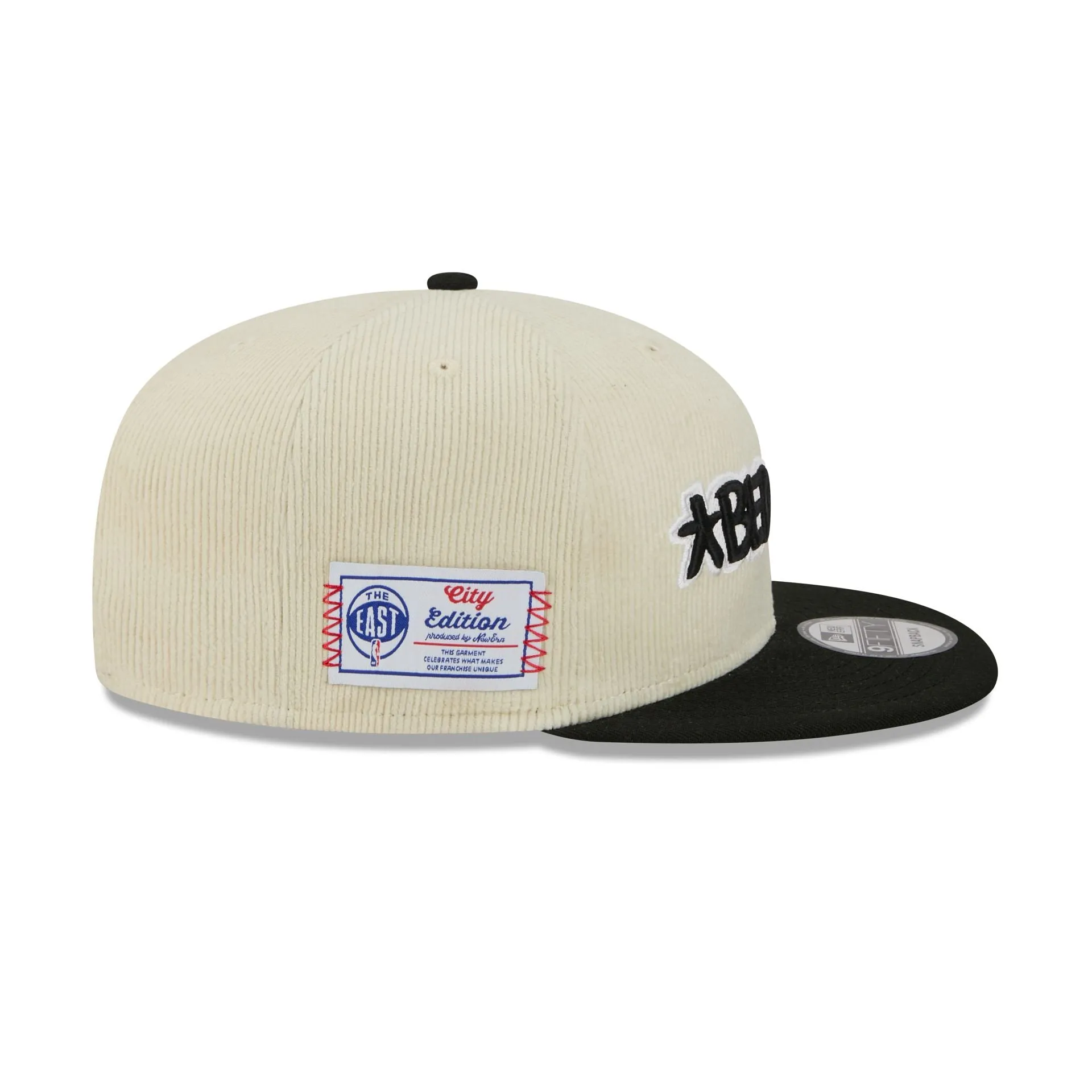 Brooklyn Nets 2025 City Edition Chrome White Corduroy 9FIFTY Snapback Hat sold by New Era product image thumbnail 4