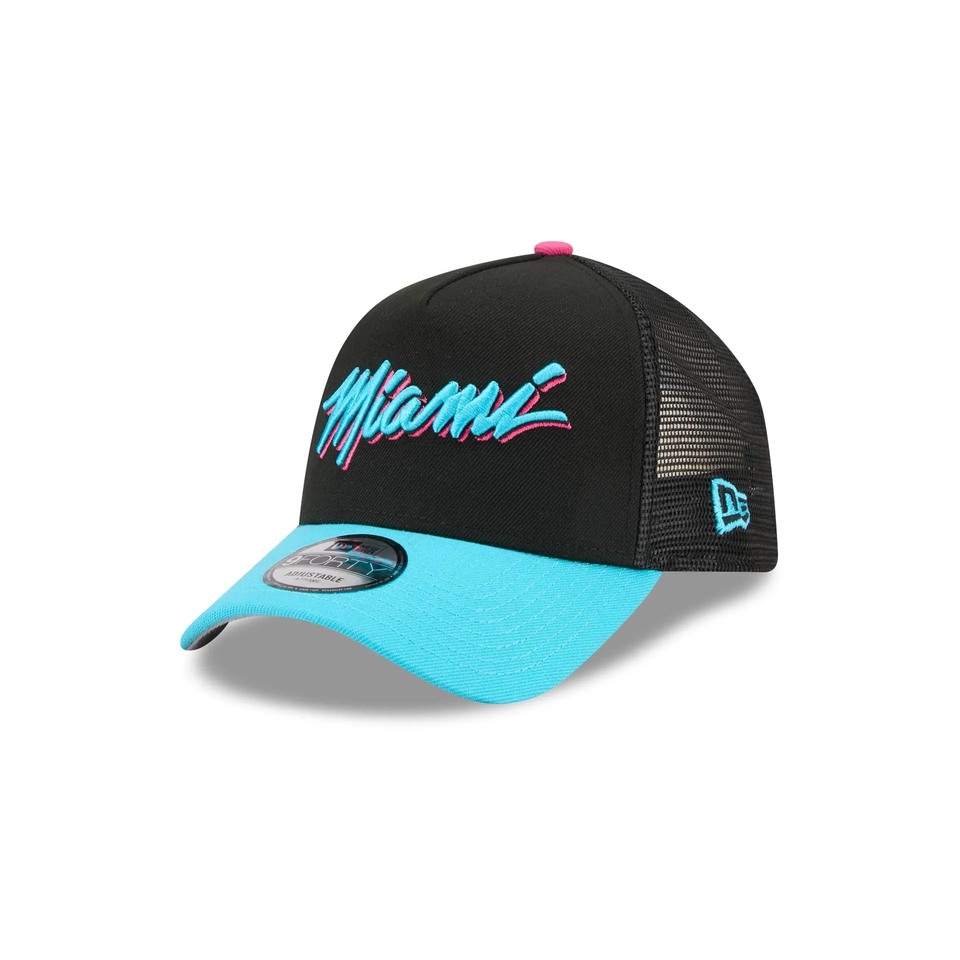 Miami Heat 2025 City Edition 9FORTY A-Frame Trucker Hat sold by New Era product image thumbnail 3