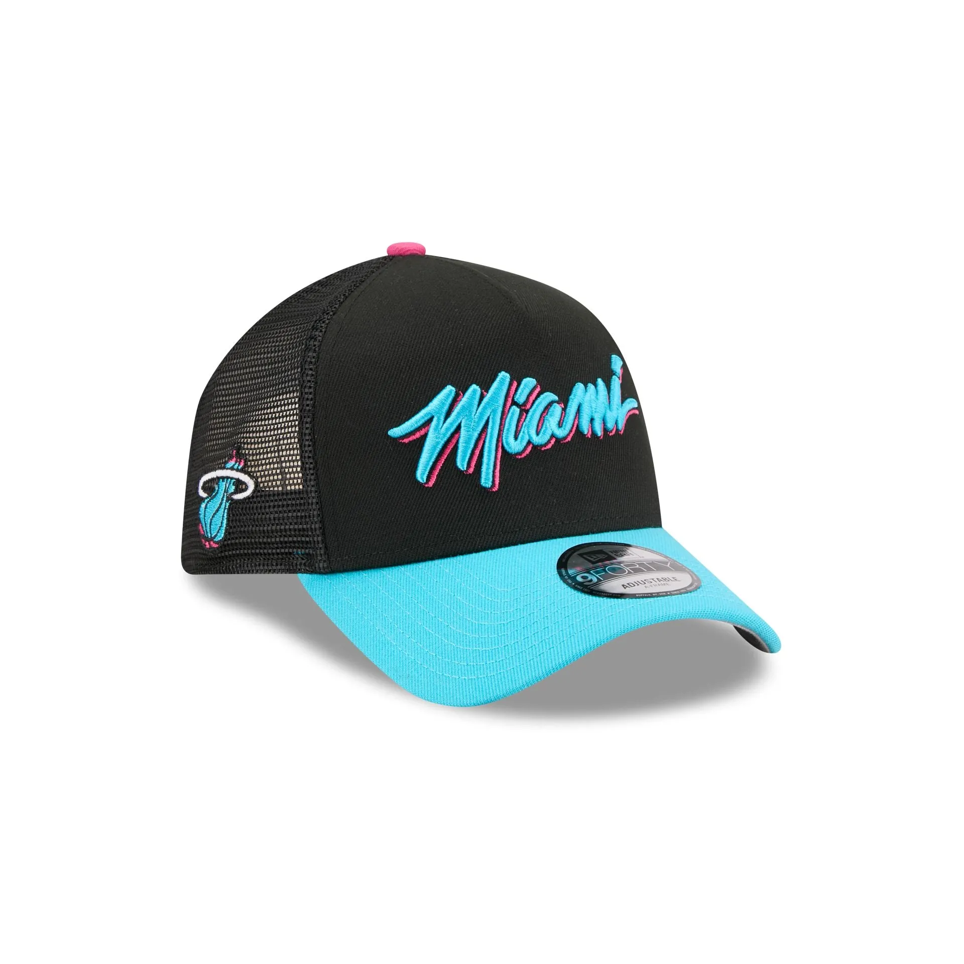 Miami Heat 2025 City Edition 9FORTY A-Frame Trucker Hat sold by New Era