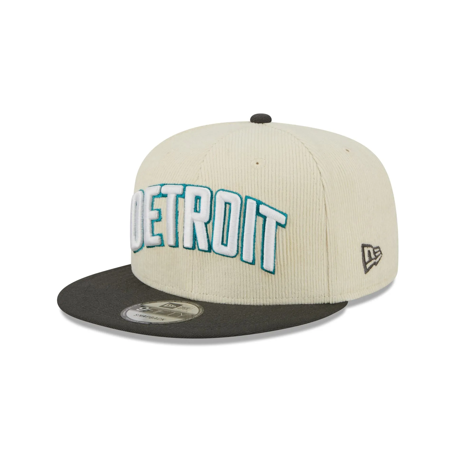 Detroit Pistons 2025 City Edition Chrome White Corduroy 9FIFTY Snapback Hat sold by New Era product image thumbnail 3