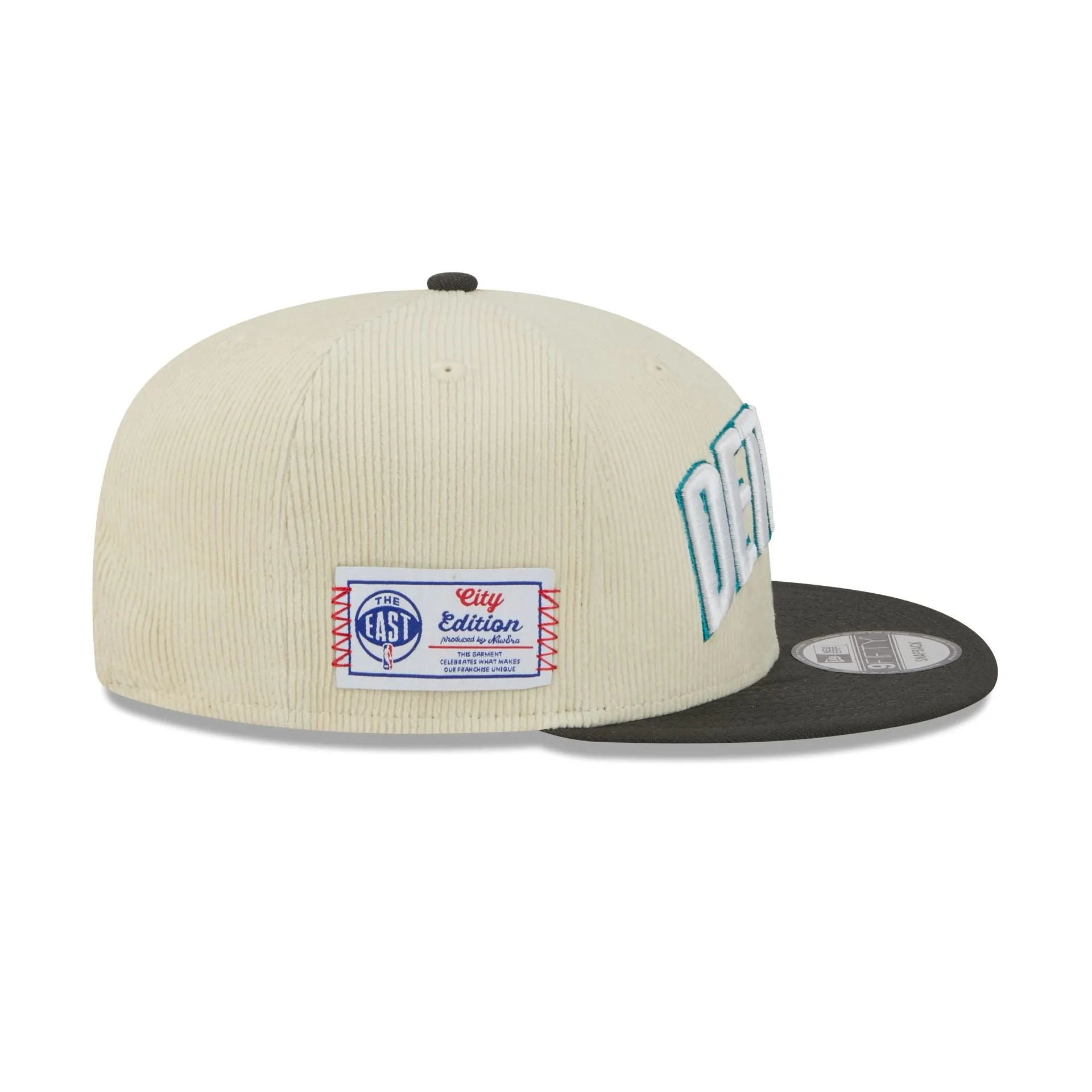 Detroit Pistons 2025 City Edition Chrome White Corduroy 9FIFTY Snapback Hat sold by New Era product image thumbnail 4