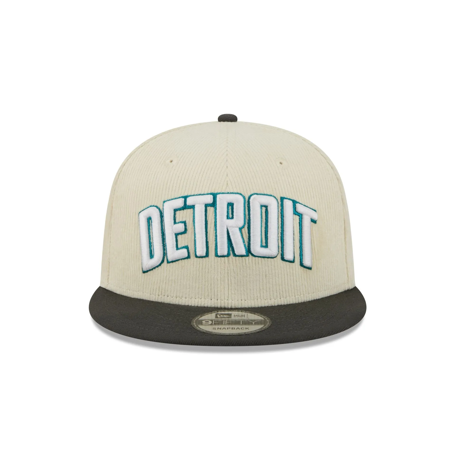 Detroit Pistons 2025 City Edition Chrome White Corduroy 9FIFTY Snapback Hat sold by New Era product image thumbnail 2