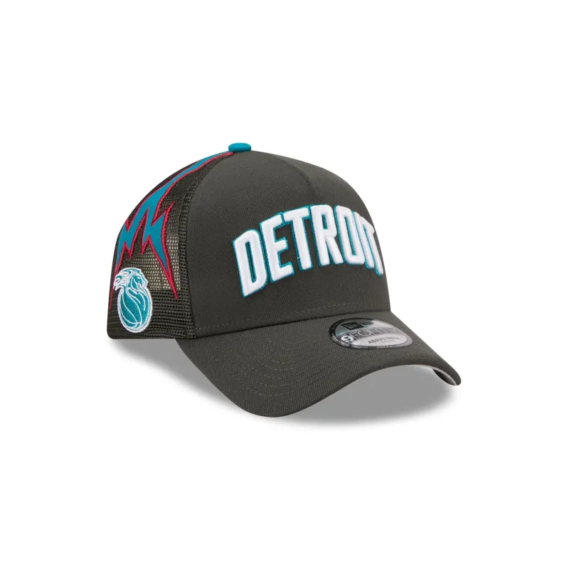 Detroit Pistons 2025 City Edition 9FORTY A-Frame Trucker Hat sold by New Era