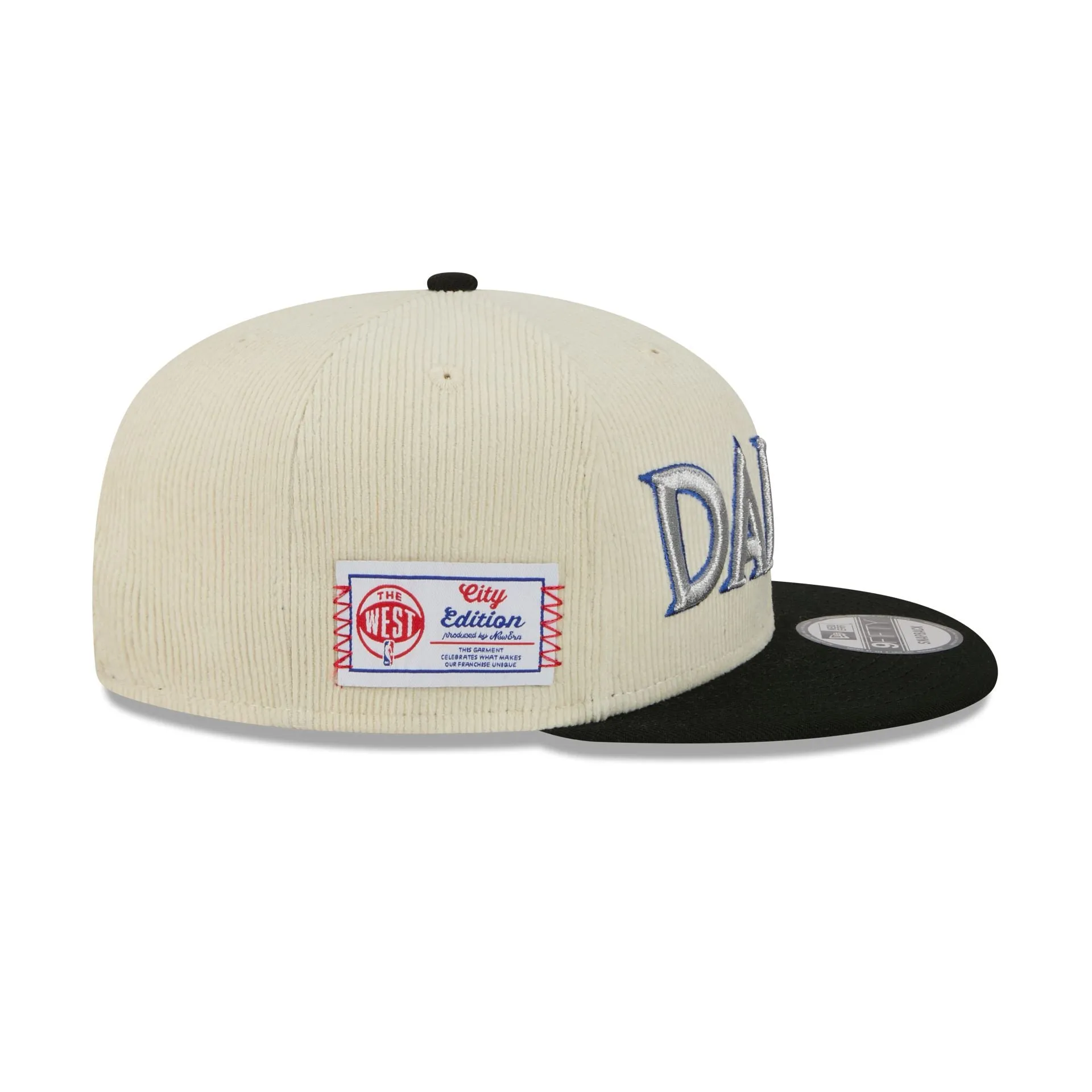 Dallas Mavericks 2025 City Edition Chrome White Corduroy 9FIFTY Snapback Hat sold by New Era product image thumbnail 4