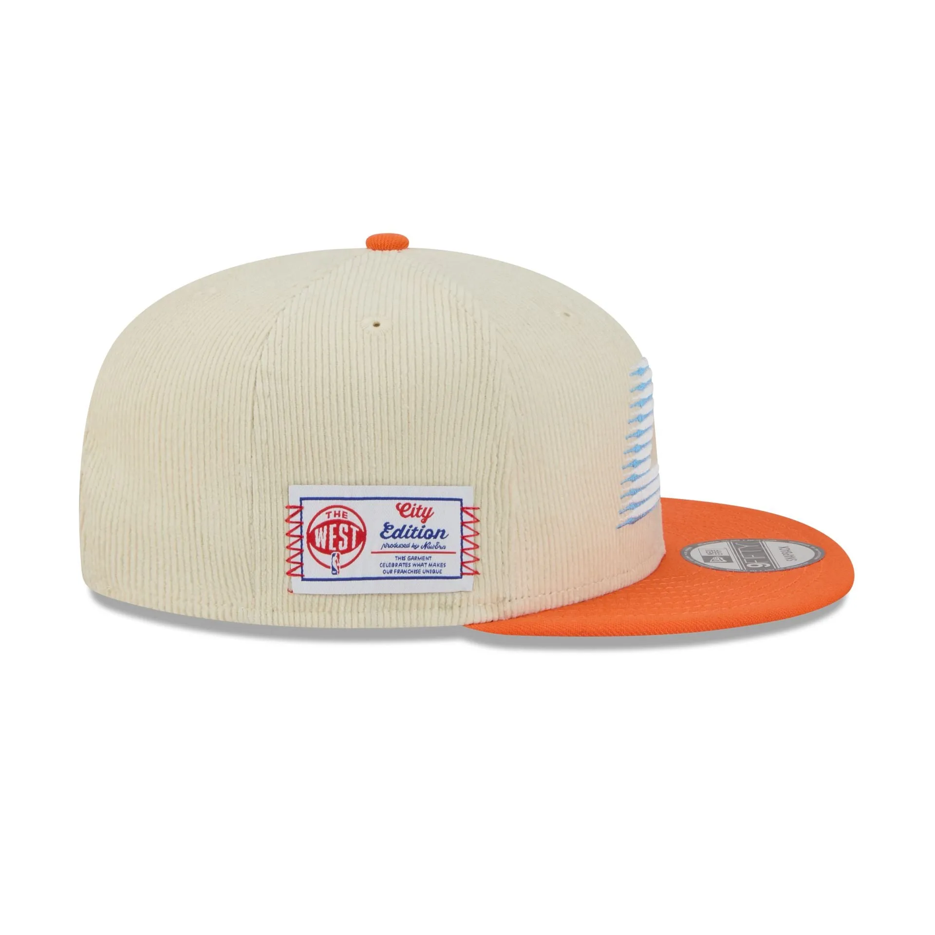 Los Angeles Clippers 2025 City Edition Chrome White Corduroy 9FIFTY Snapback Hat sold by New Era product image thumbnail 4