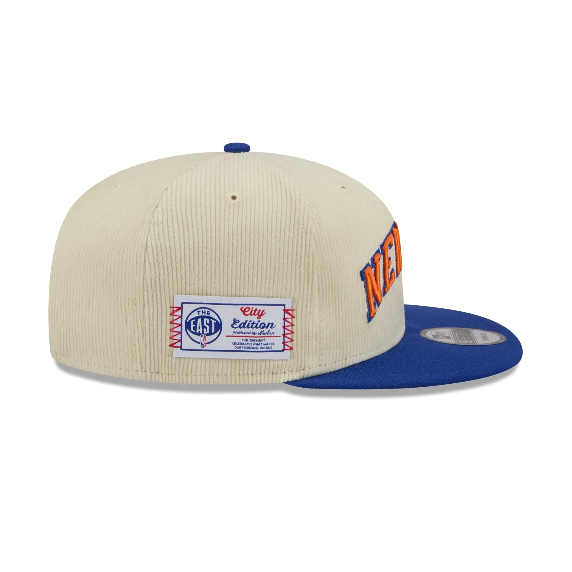 New York Knicks 2025 City Edition Chrome White Corduroy 9FIFTY Snapback Hat sold by New Era product image thumbnail 4