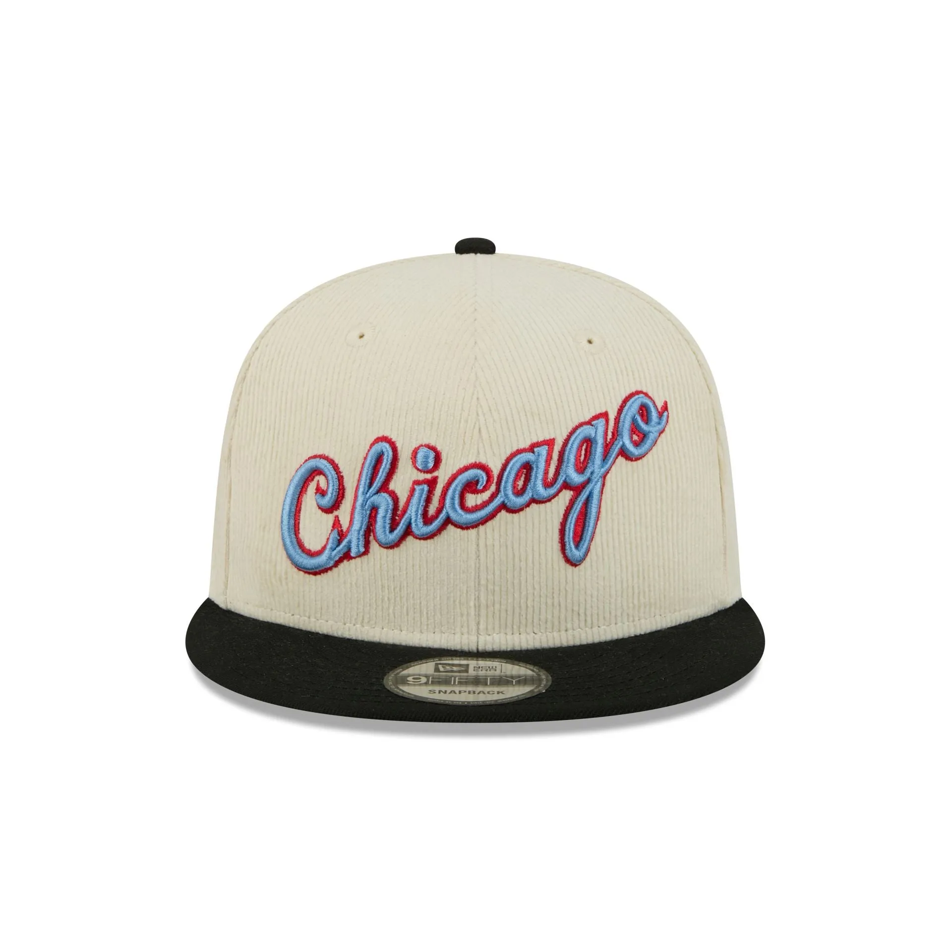 Chicago Bulls 2025 City Edition Chrome White Corduroy 9FIFTY Snapback Hat sold by New Era product image thumbnail 2