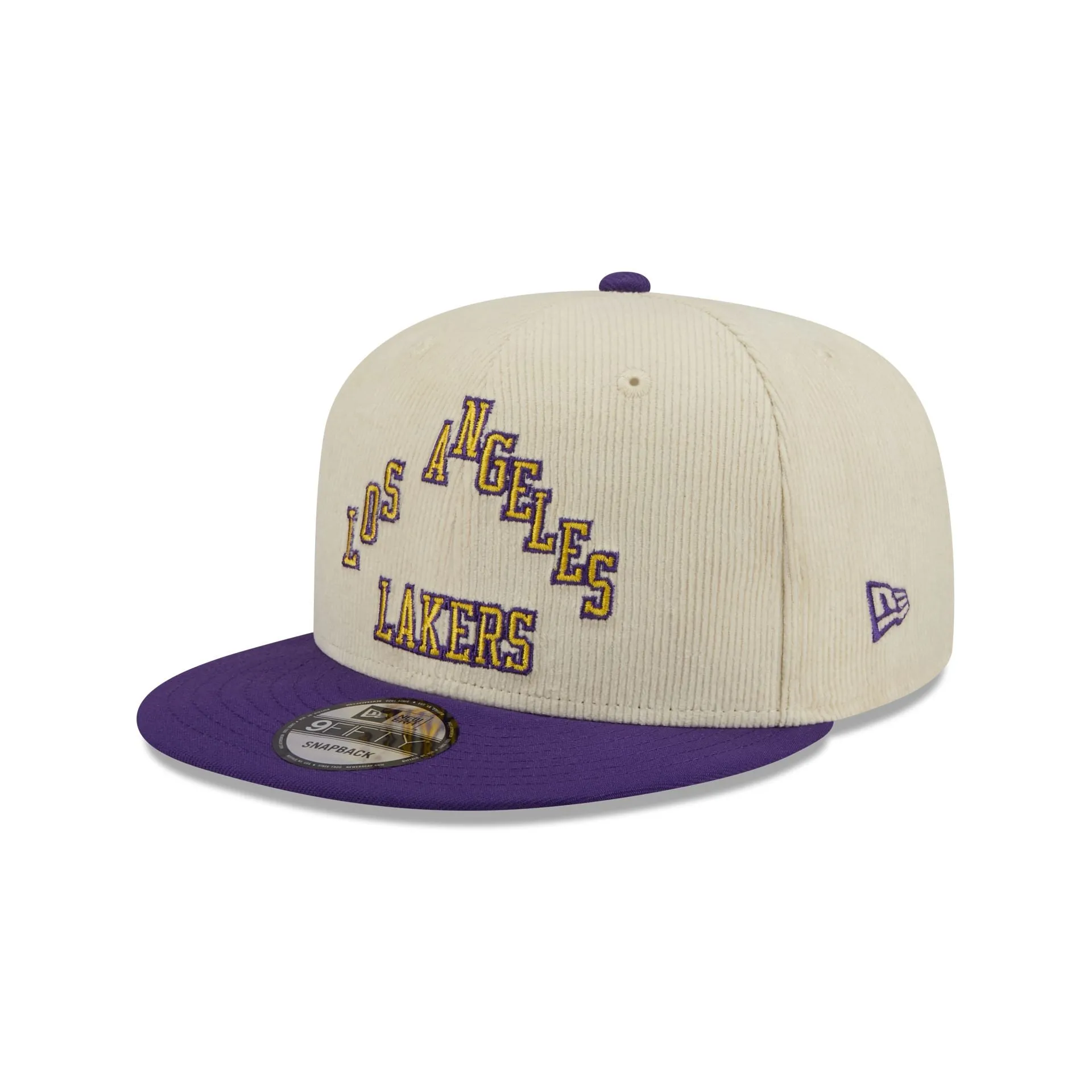 Los Angeles Lakers 2025 City Edition Chrome White Corduroy 9FIFTY Snapback Hat sold by New Era product image thumbnail 3