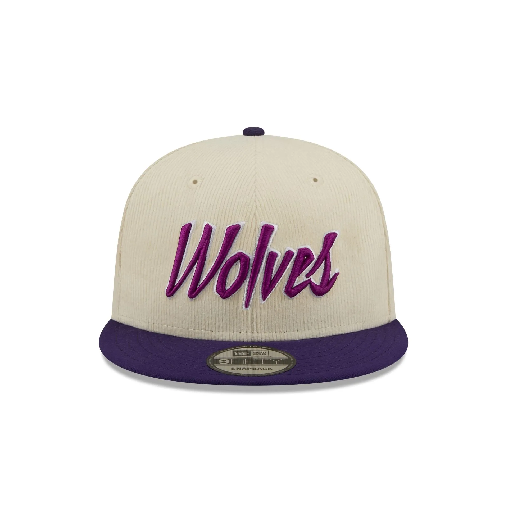Minnesota Timberwolves 2025 City Edition Chrome White Corduroy 9FIFTY Snapback Hat sold by New Era product image thumbnail 2