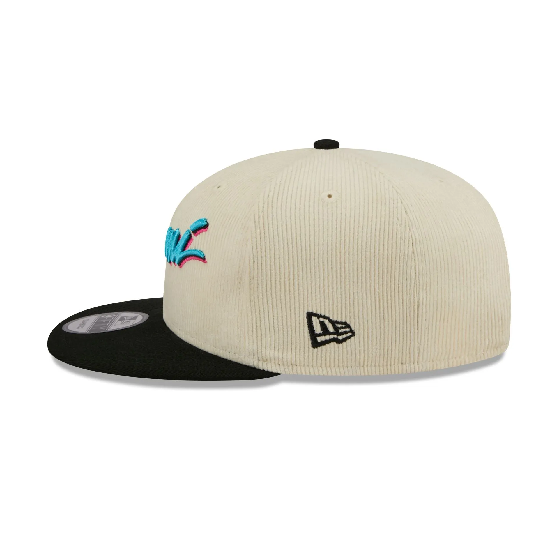 Miami Heat 2025 City Edition Chrome White Corduroy 9FIFTY Snapback Hat sold by New Era product image thumbnail 5