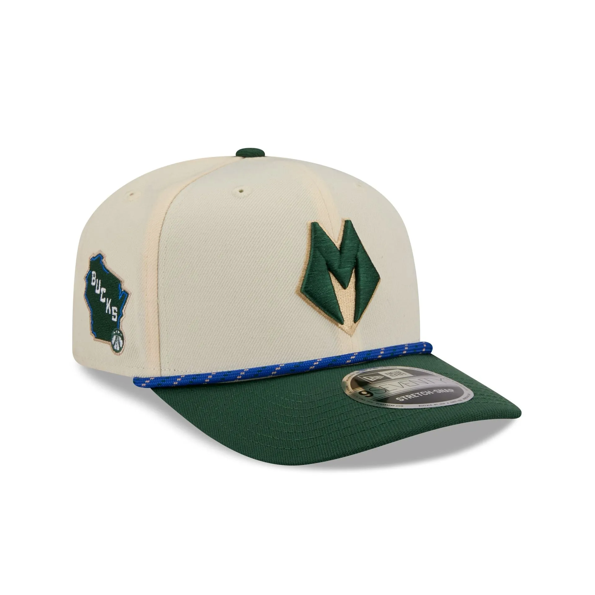 Milwaukee Bucks 2025 City Edition 9SEVENTY Stretch-Snap Hat sold by New Era