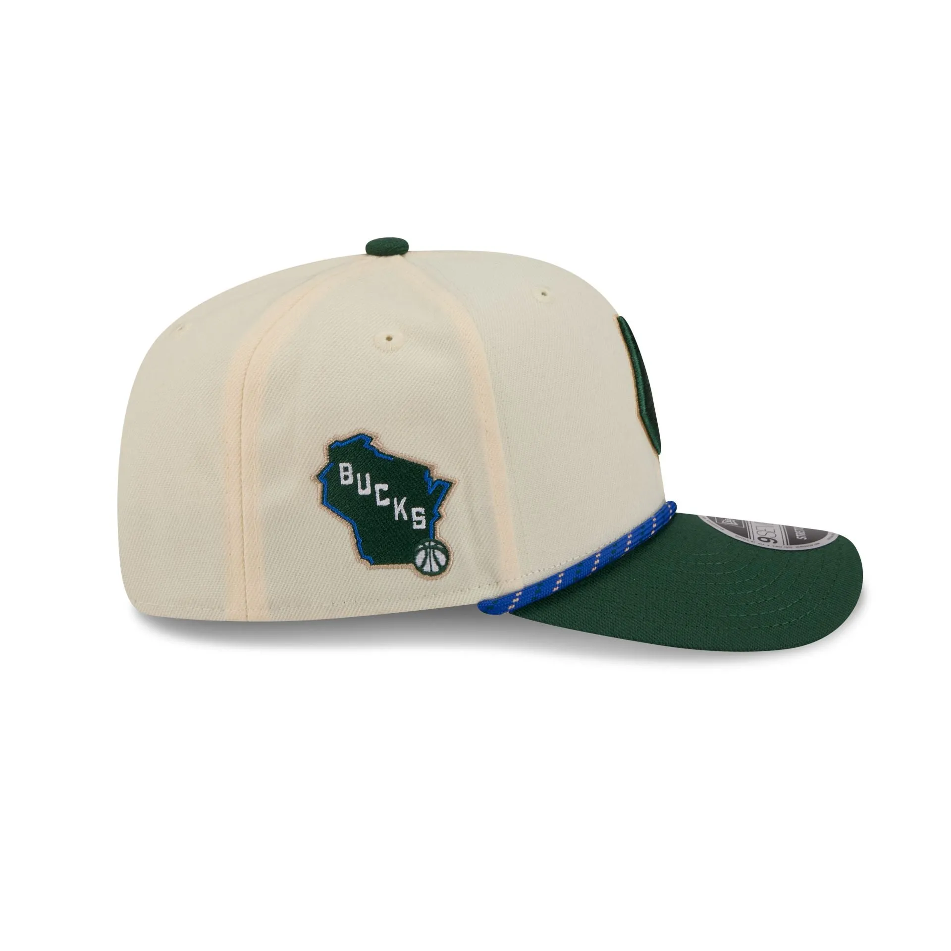 Milwaukee Bucks 2025 City Edition 9SEVENTY Stretch-Snap Hat sold by New Era product image thumbnail 4