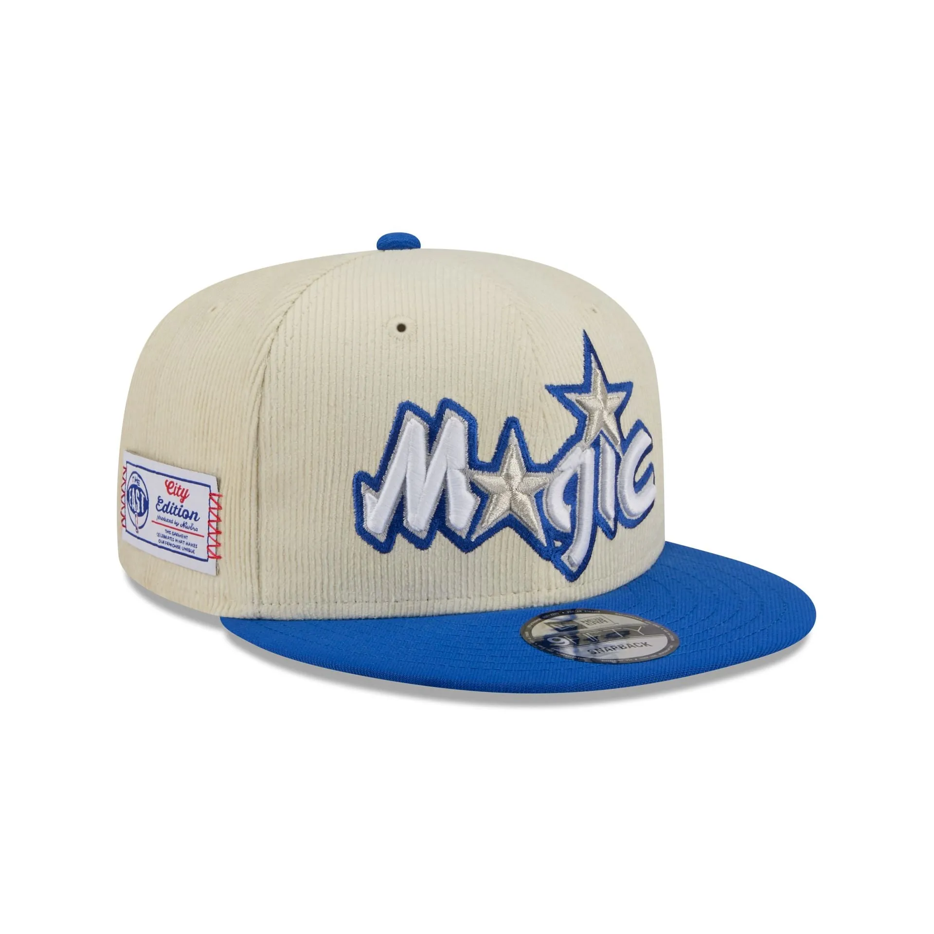 Orlando Magic 2025 City Edition Chrome White Corduroy 9FIFTY Snapback Hat sold by New Era