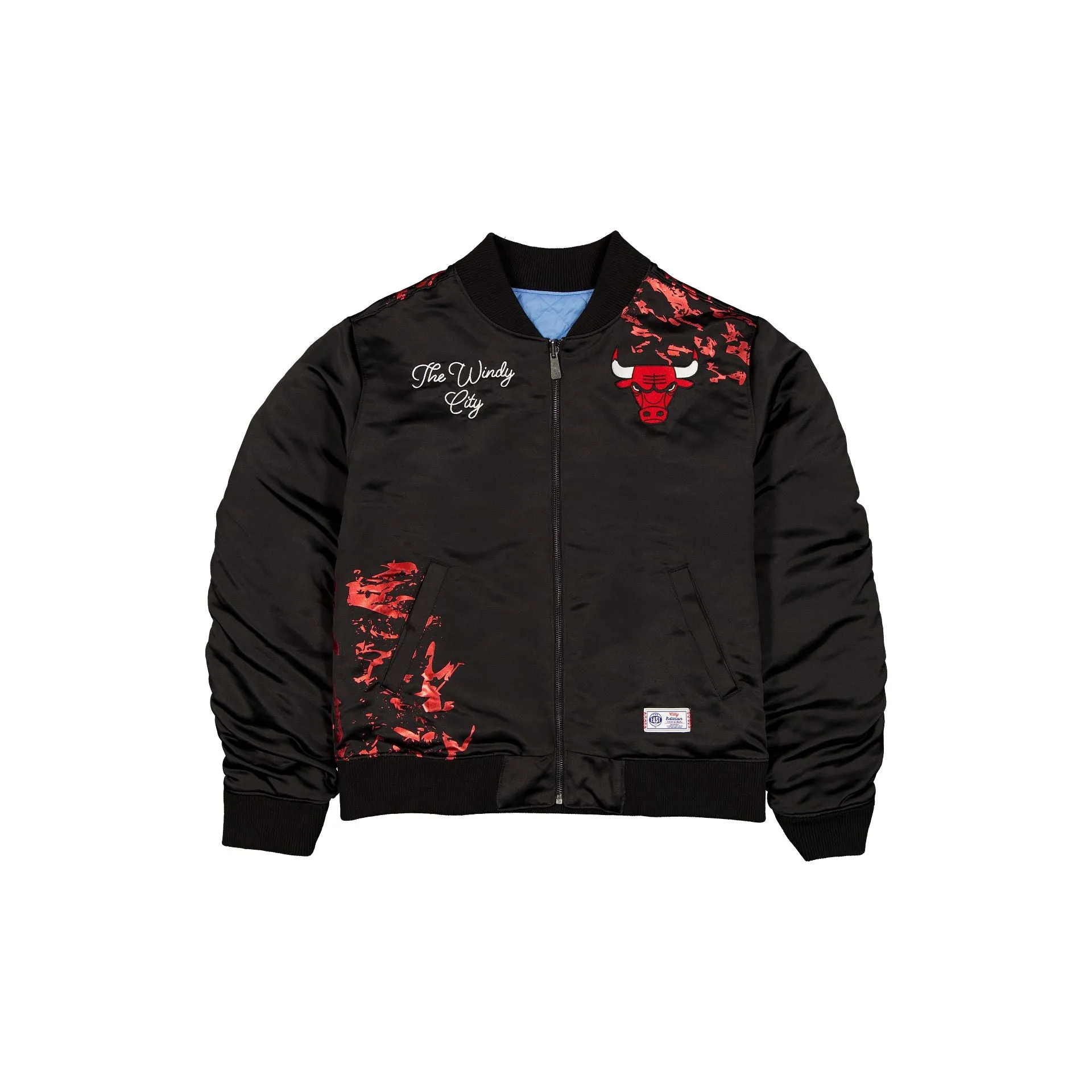 Chicago Bulls 2025 City Edition Women's Black Jacket sold by New Era