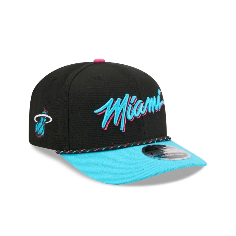 Miami Heat 2025 City Edition 9SEVENTY Stretch-Snap Hat sold by New Era