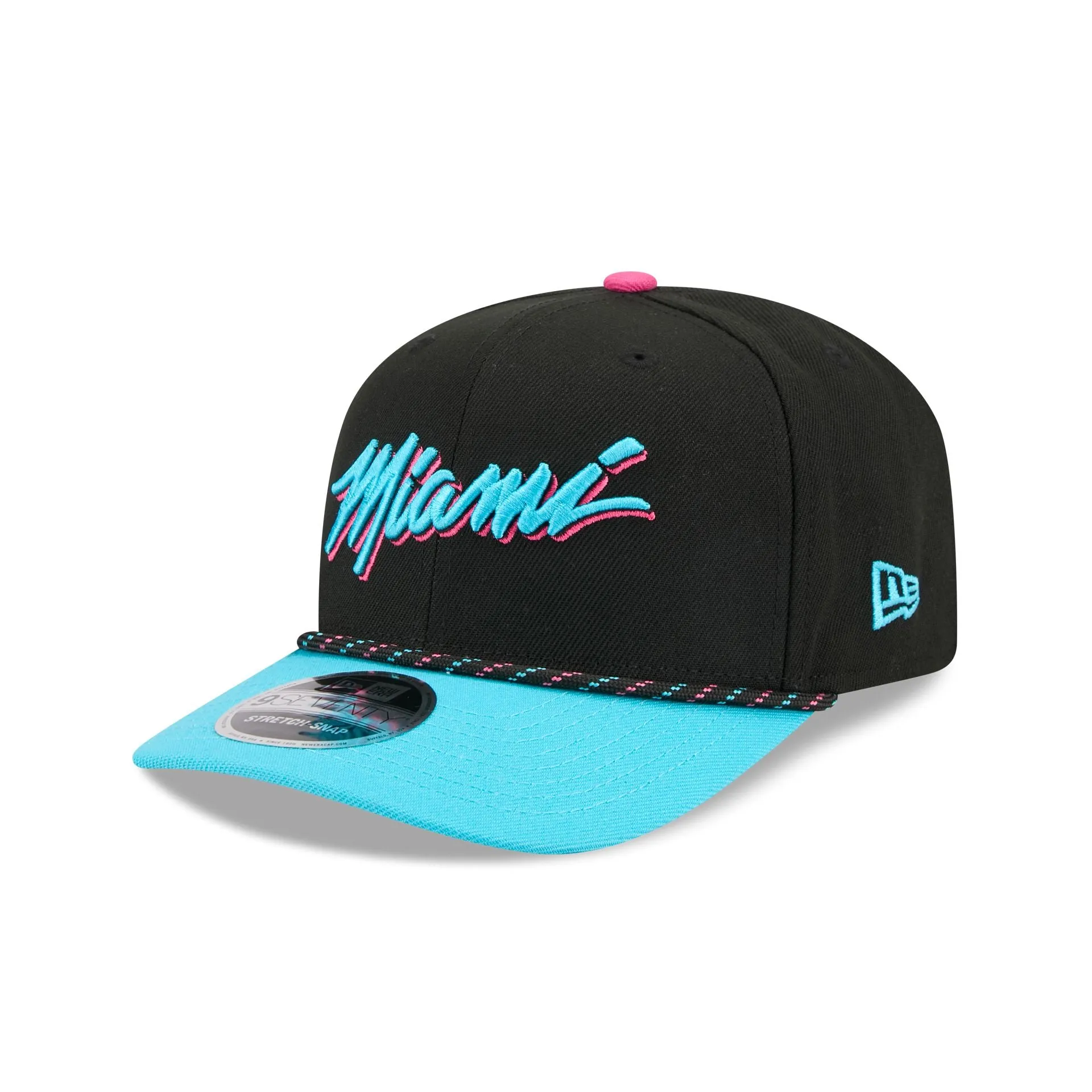 Miami Heat 2025 City Edition 9SEVENTY Stretch-Snap Hat sold by New Era product image thumbnail 3