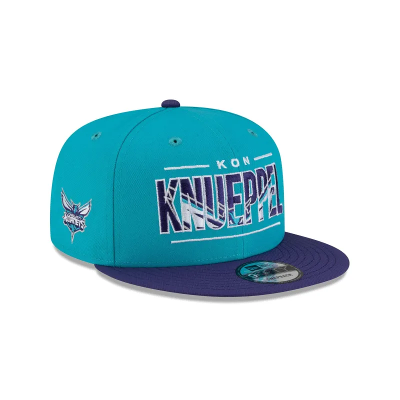 Charlotte Hornets Kon Knueppel Wordmark 9FIFTY Snapback Hat sold by New Era