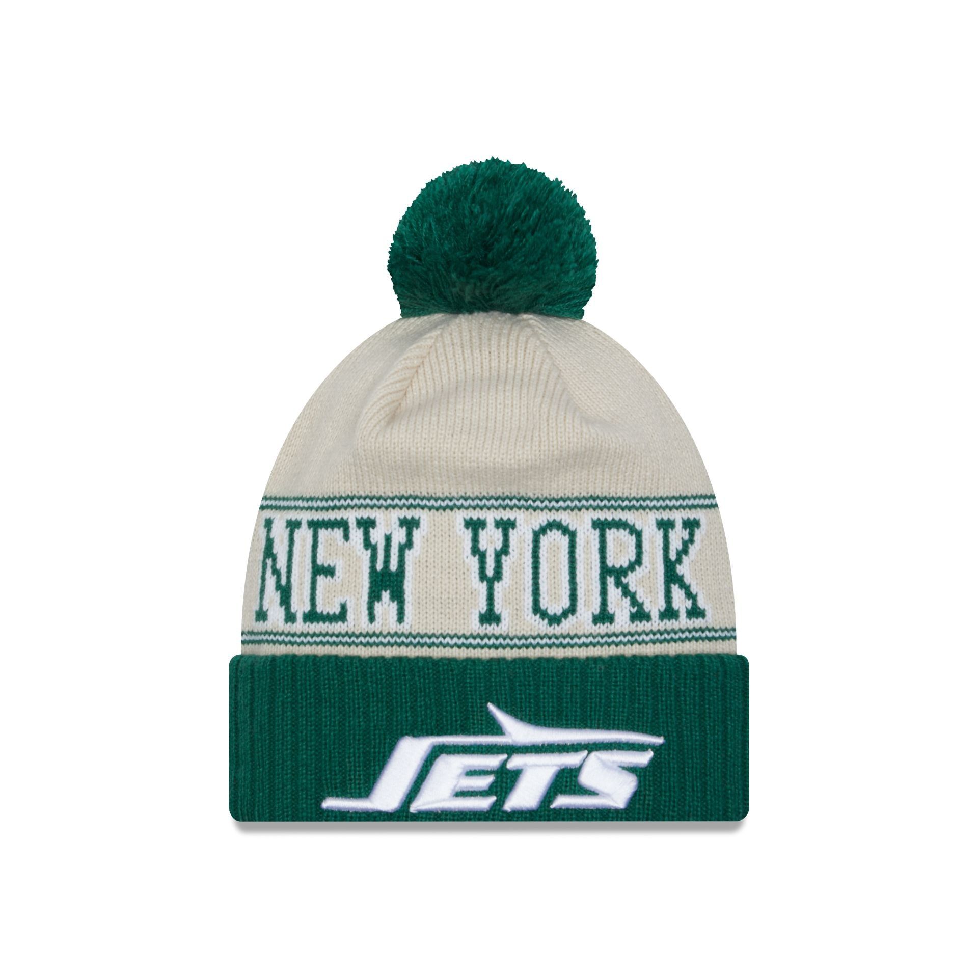 New York Jets 2023 Cold Weather Historic Pom Knit sold by New Era