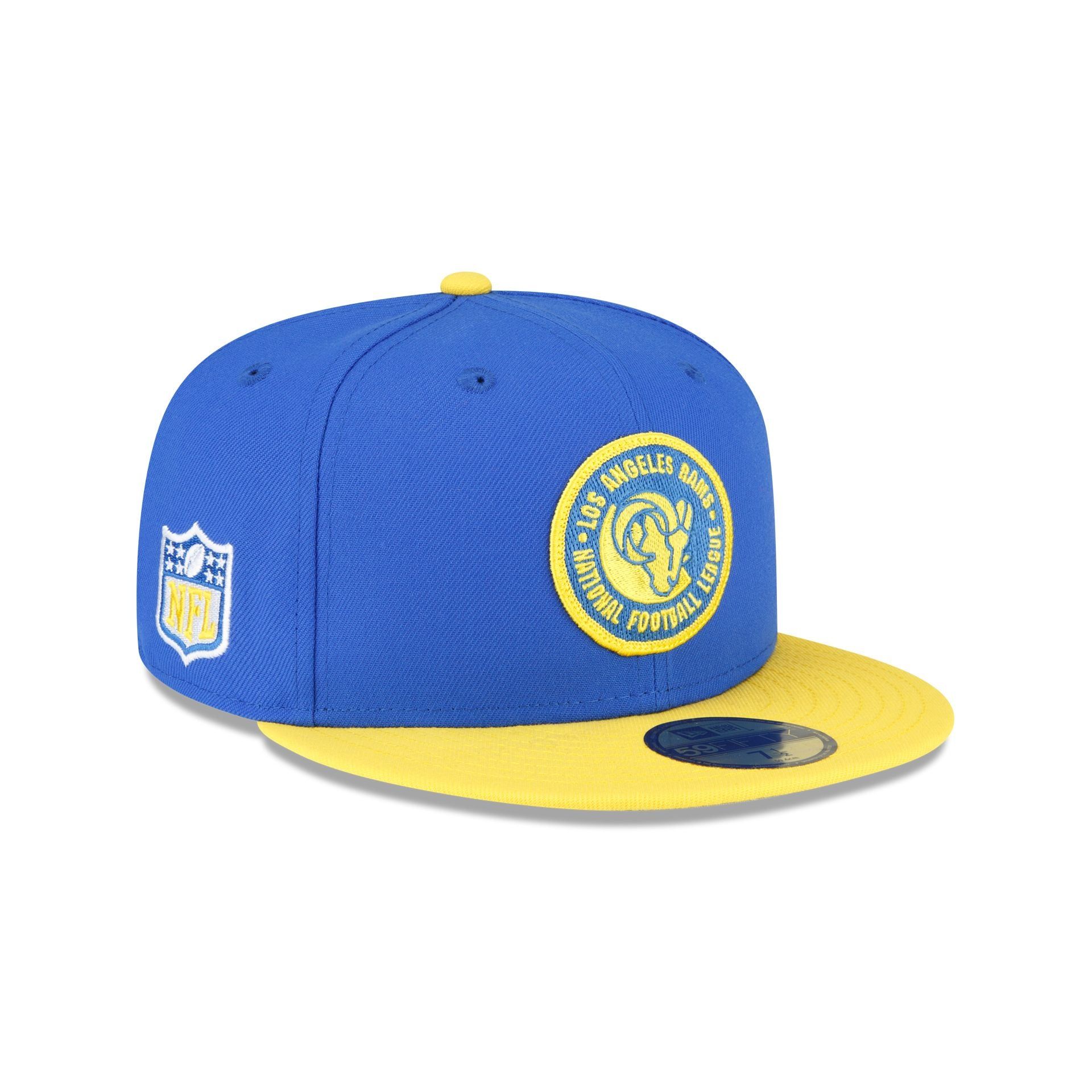 Los Angeles Rams 2023 Sideline Team Patch 59FIFTY Fitted Hat sold by New Era