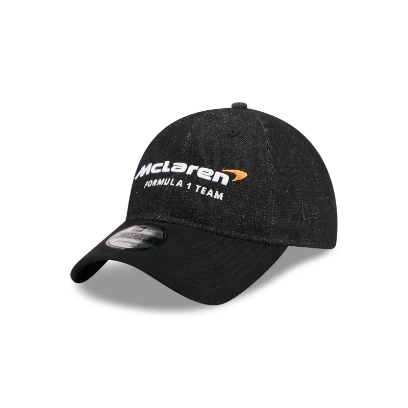 McLaren Formula 1 Team Black Denim 9TWENTY Adjustable Hat sold by New Era