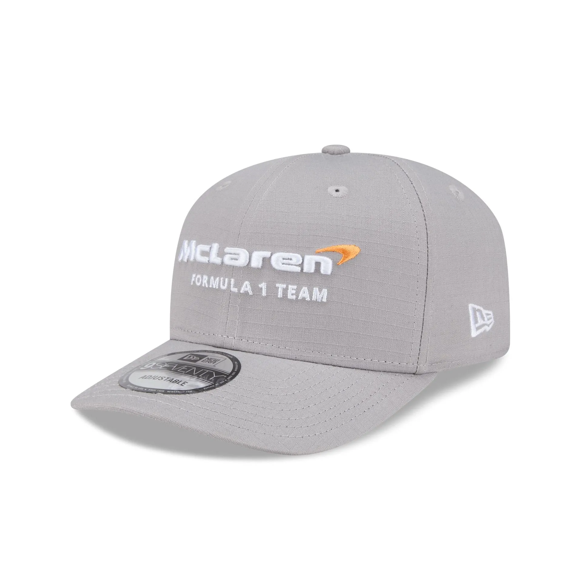 McLaren Formula 1 Team Gray 9SEVENTY Stretch-Snap Hat sold by New Era