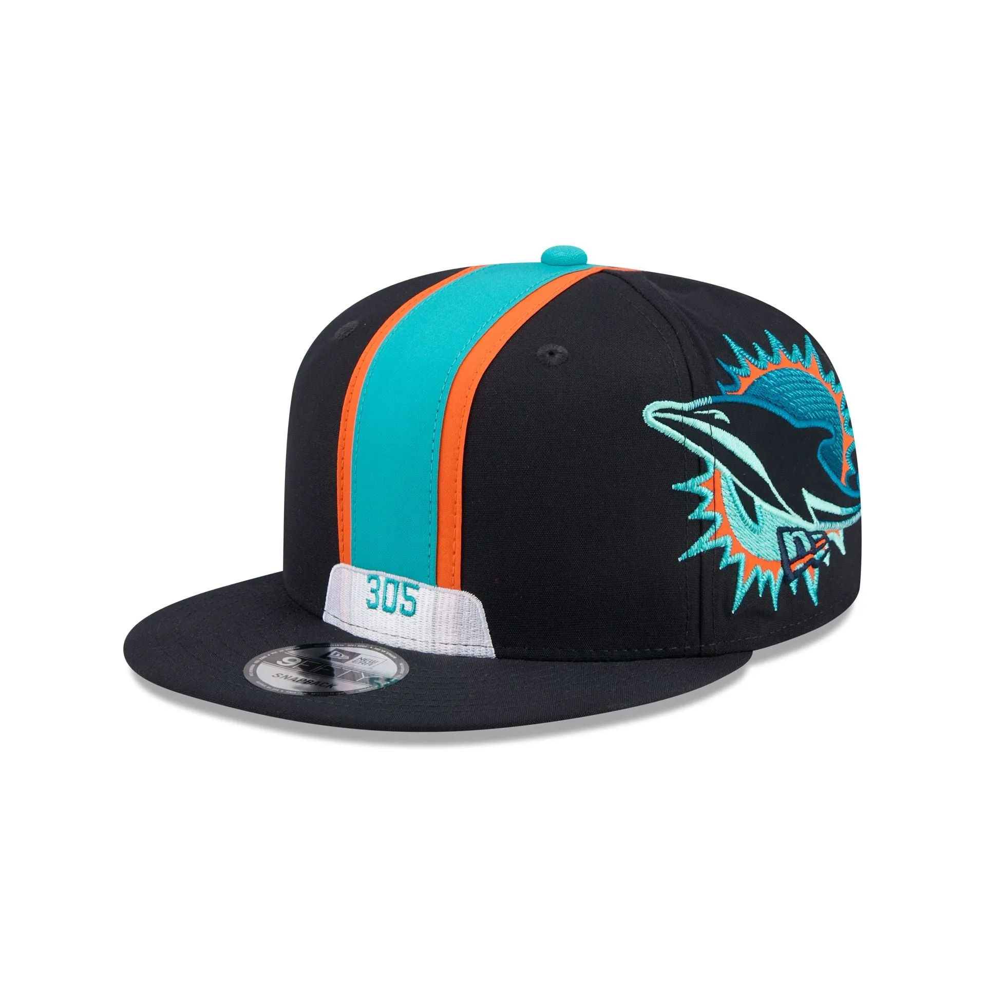 Miami Dolphins 2025 NFL Rivalries Helmet Pack 9FIFTY Snapback Hat sold by New Era