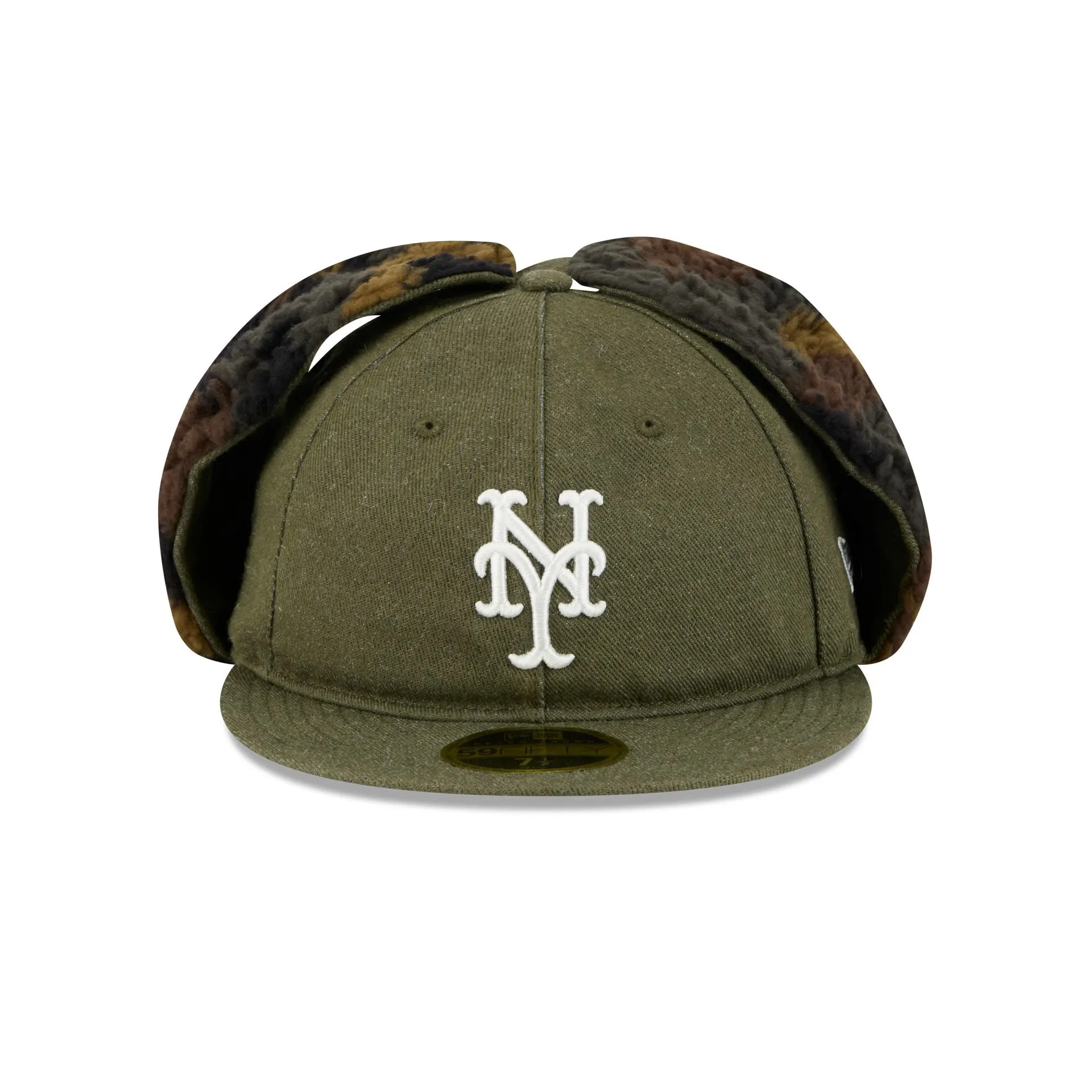 New York Mets Three Looms Cotton Twill Camo Retro Crown Dog Ear 59FIFTY Fitted Hat sold by New Era product image thumbnail 2