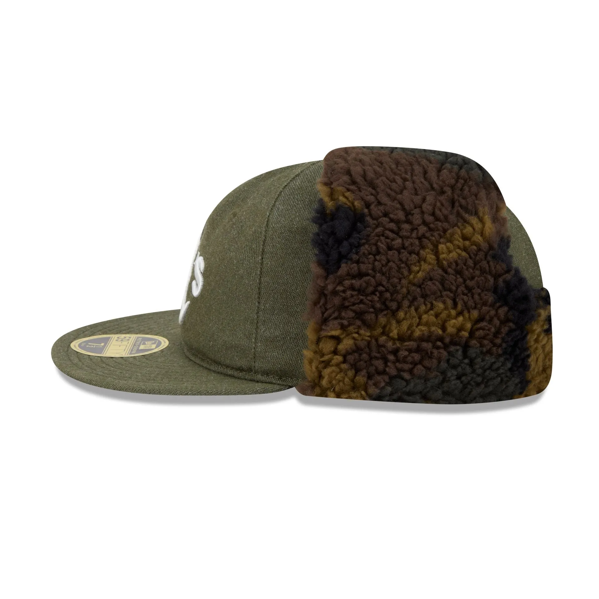 Athletics Three Looms Cotton Twill Camo Retro Crown Dog Ear 59FIFTY Fitted Hat sold by New Era product image thumbnail 4