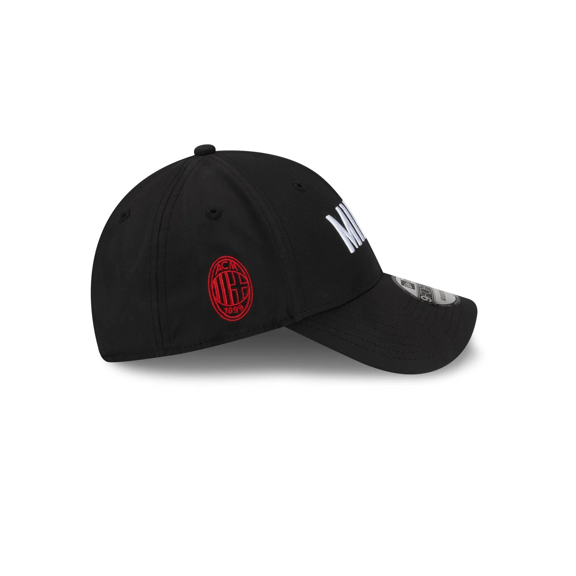 AC Milan Wordmark Black 9FORTY Adjustable Hat sold by New Era product image thumbnail 5