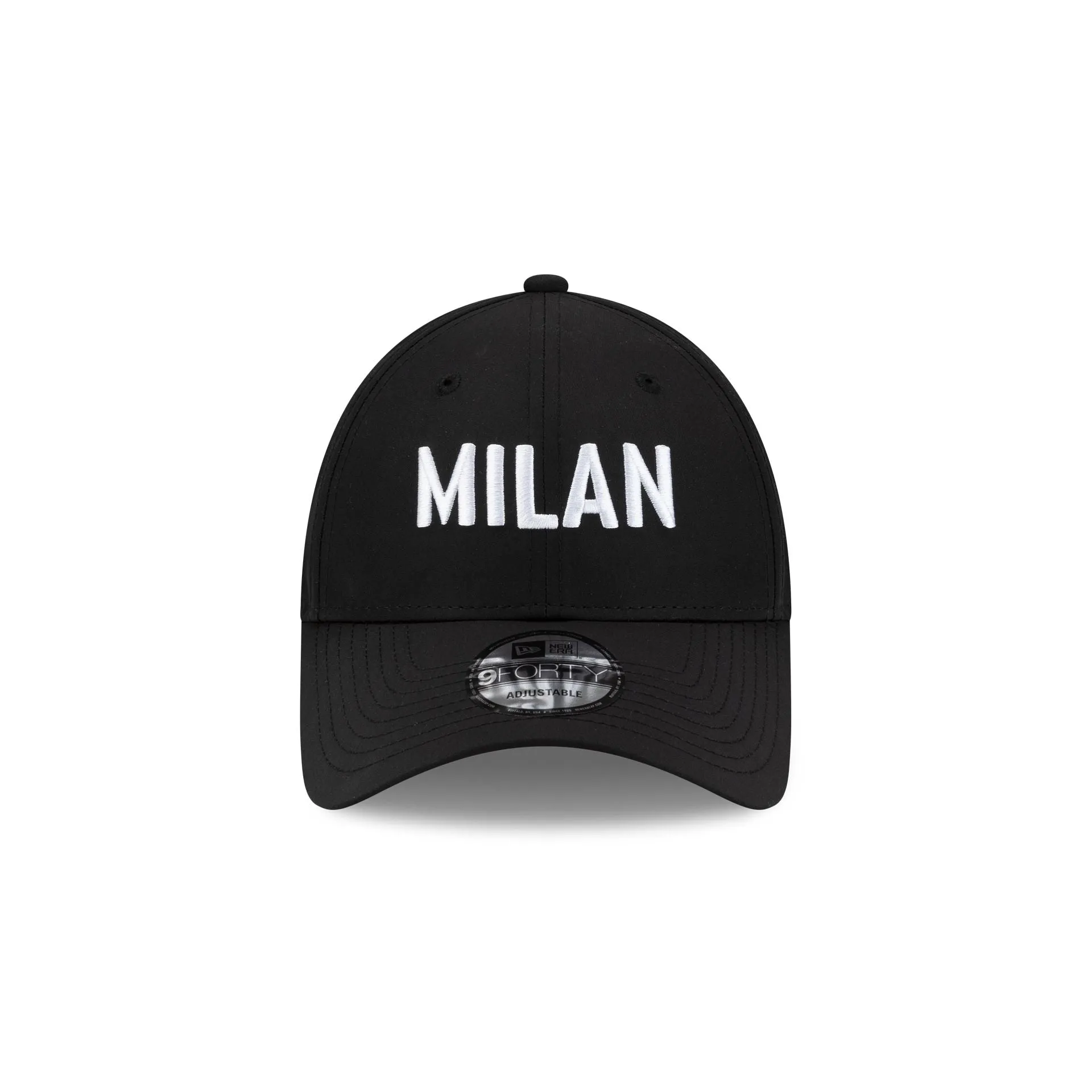 AC Milan Wordmark Black 9FORTY Adjustable Hat sold by New Era product image thumbnail 2