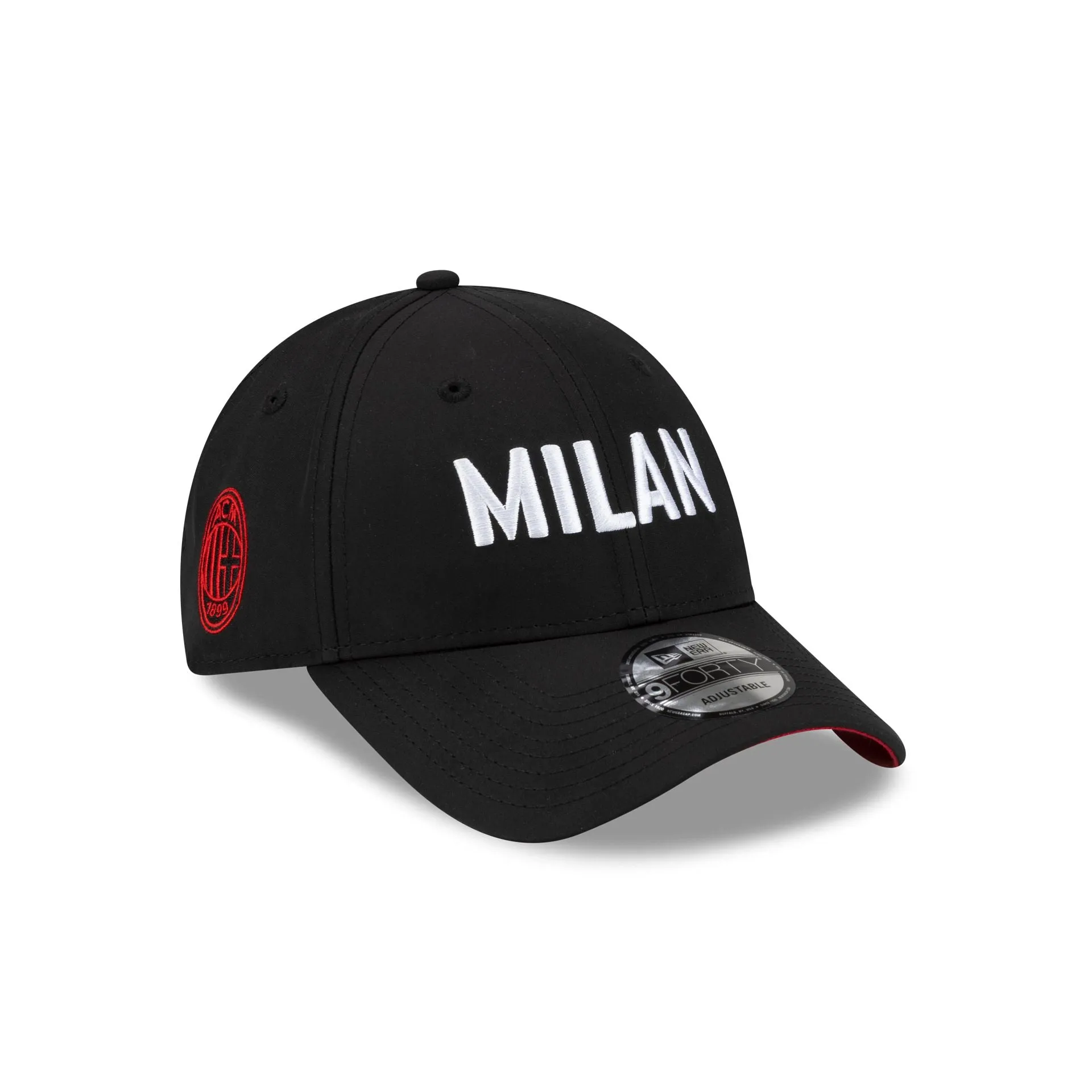 AC Milan Wordmark Black 9FORTY Adjustable Hat sold by New Era product image thumbnail 3
