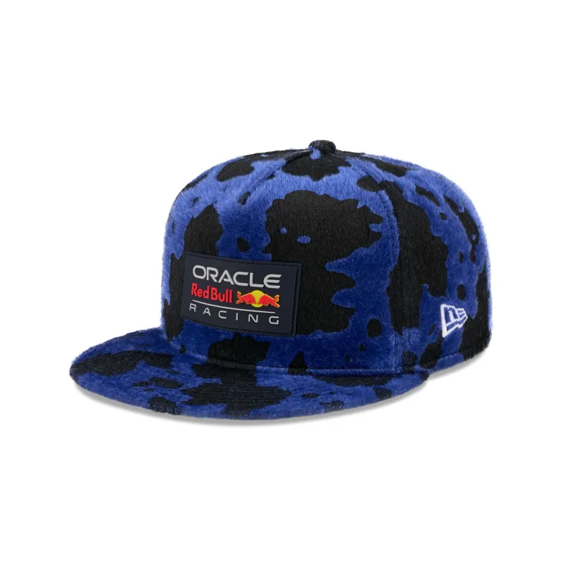 Oracle Red Bull Racing Light Royal Faux Cow 59FIFTY A-Frame Fitted Hat sold by New Era