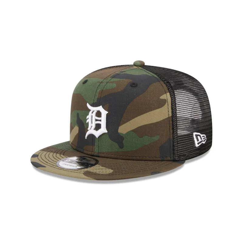 Detroit Tigers Camo 9FIFTY Trucker Snapback Hat sold by New Era
