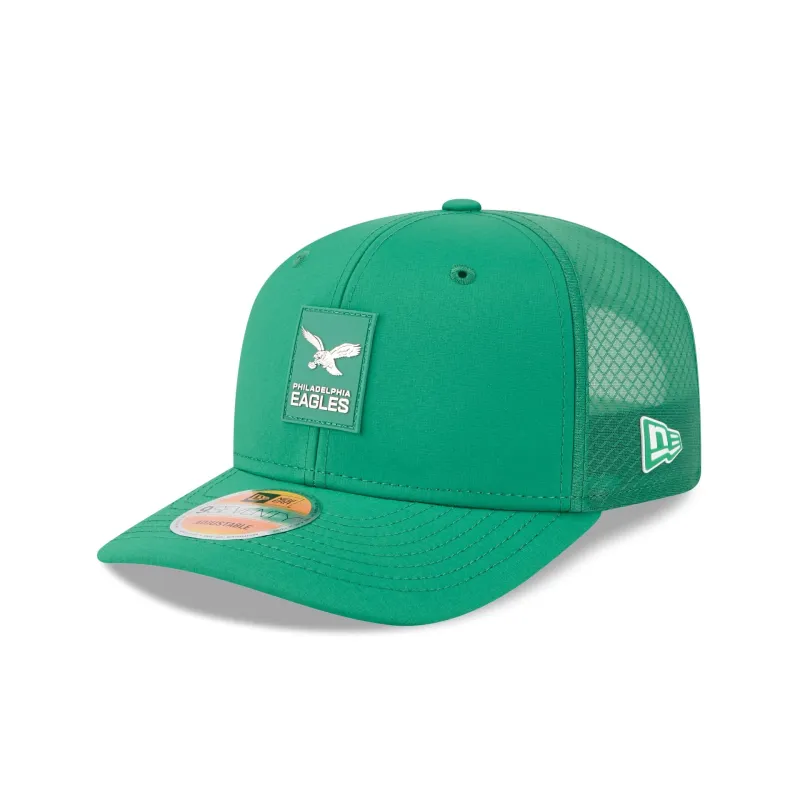 Philadelphia Eagles 2025 Sideline Hot Weather Historic 9SEVENTY Trucker Hat sold by New Era