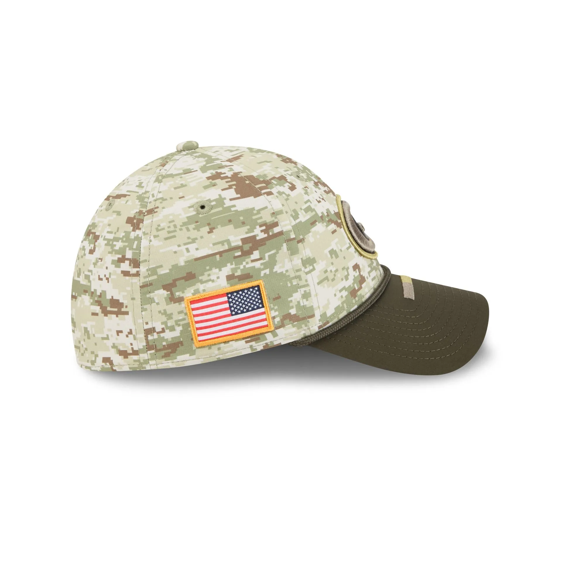 Green Bay Packers 2025 Salute to Service Digi Camo 39THIRTY Stretch Fit Hat sold by New Era product image thumbnail 4