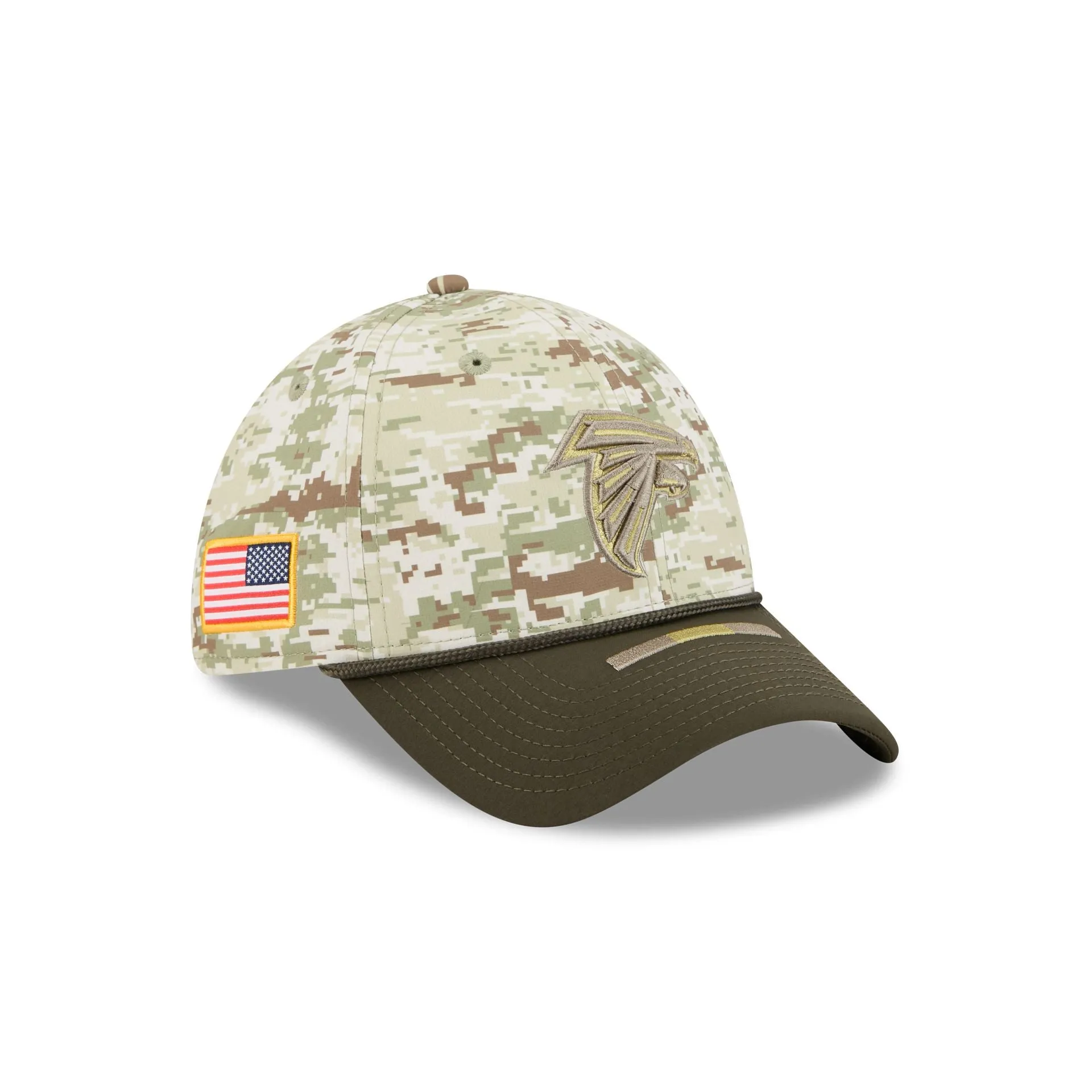 Atlanta Falcons 2025 Salute to Service Digi Camo 39THIRTY Stretch Fit Hat sold by New Era