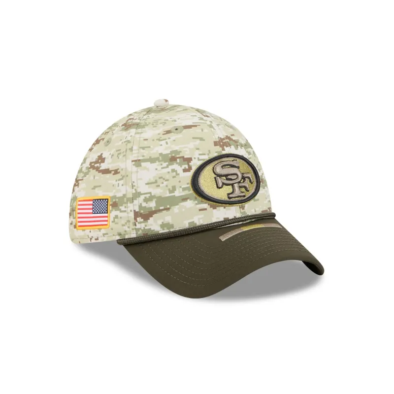 San Francisco 49ers 2025 Salute to Service Digi Camo 39THIRTY Stretch Fit Hat sold by New Era