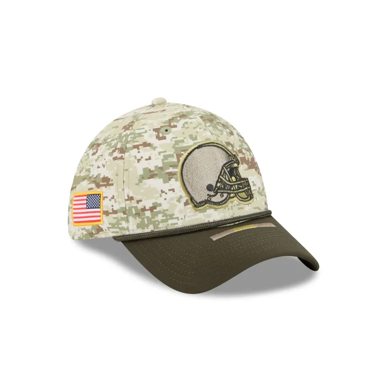 Cleveland Browns 2025 Salute to Service Digi Camo 39THIRTY Stretch Fit Hat sold by New Era