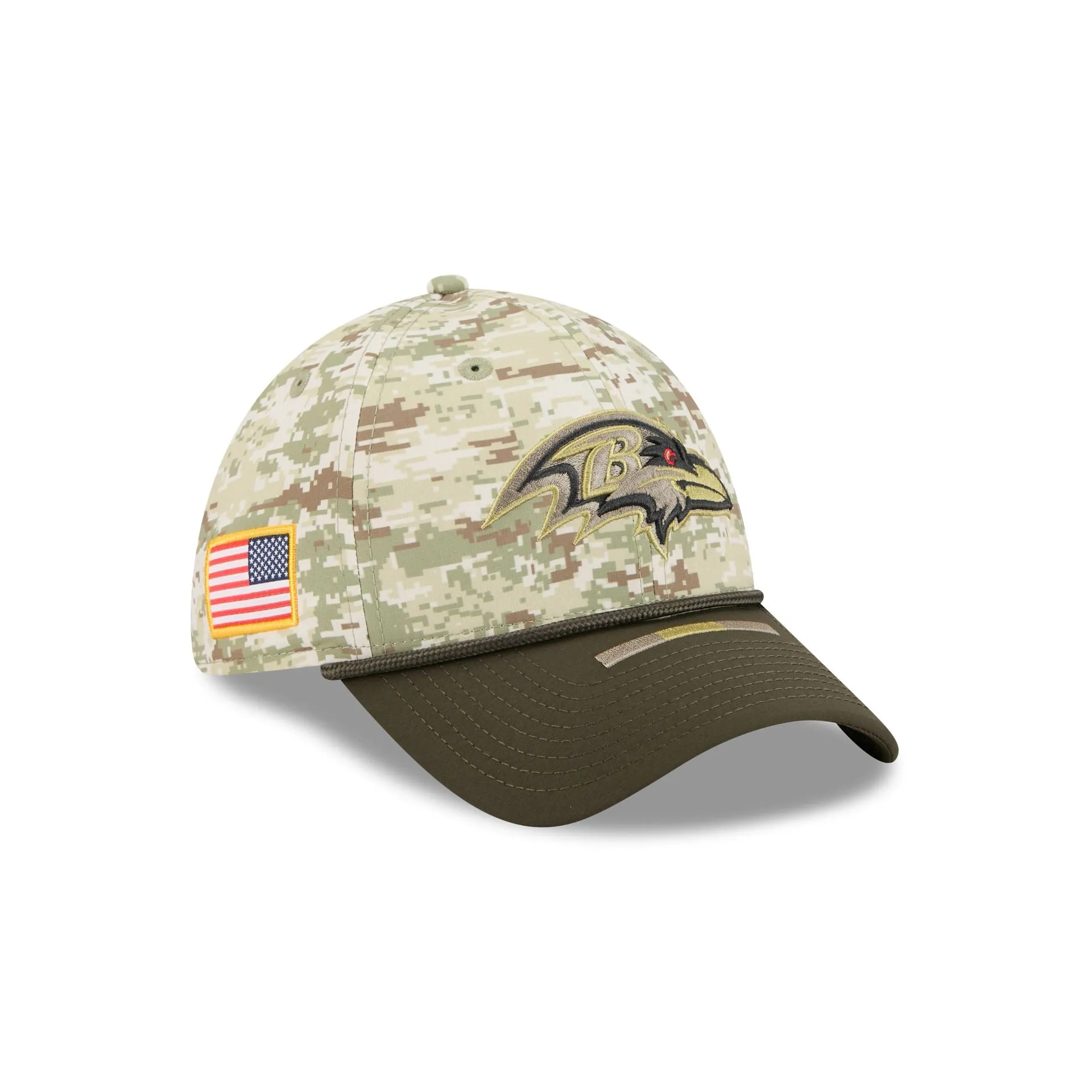Baltimore Ravens 2025 Salute to Service Digi Camo 39THIRTY Stretch Fit Hat sold by New Era