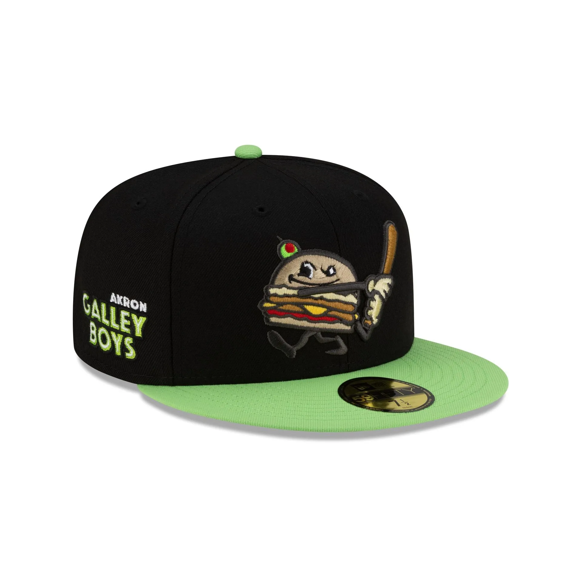 Akron RubberDucks Black Food Pack 59FIFTY Fitted Hat sold by New Era