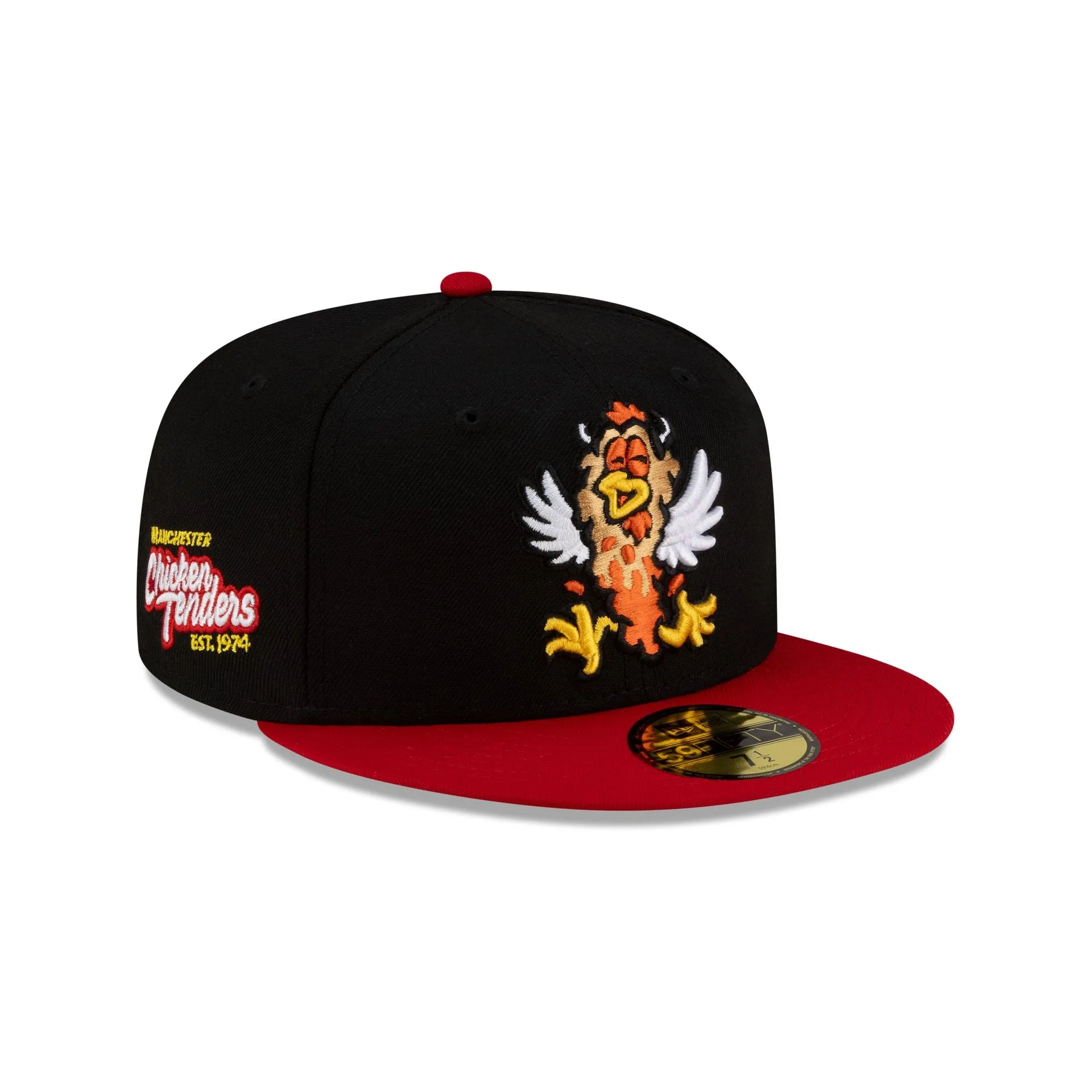 New Hampshire Fisher Cats Black Food Pack 59FIFTY Fitted Hat sold by New Era