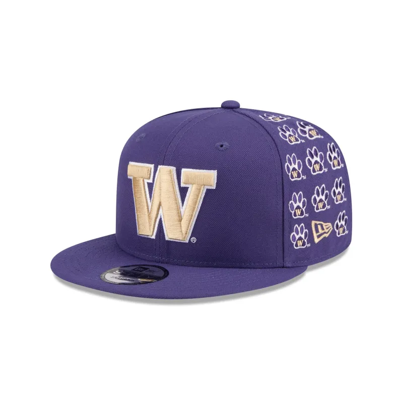 Washington Huskies Sticker Helmet 9FIFTY Snapback Hat sold by New Era