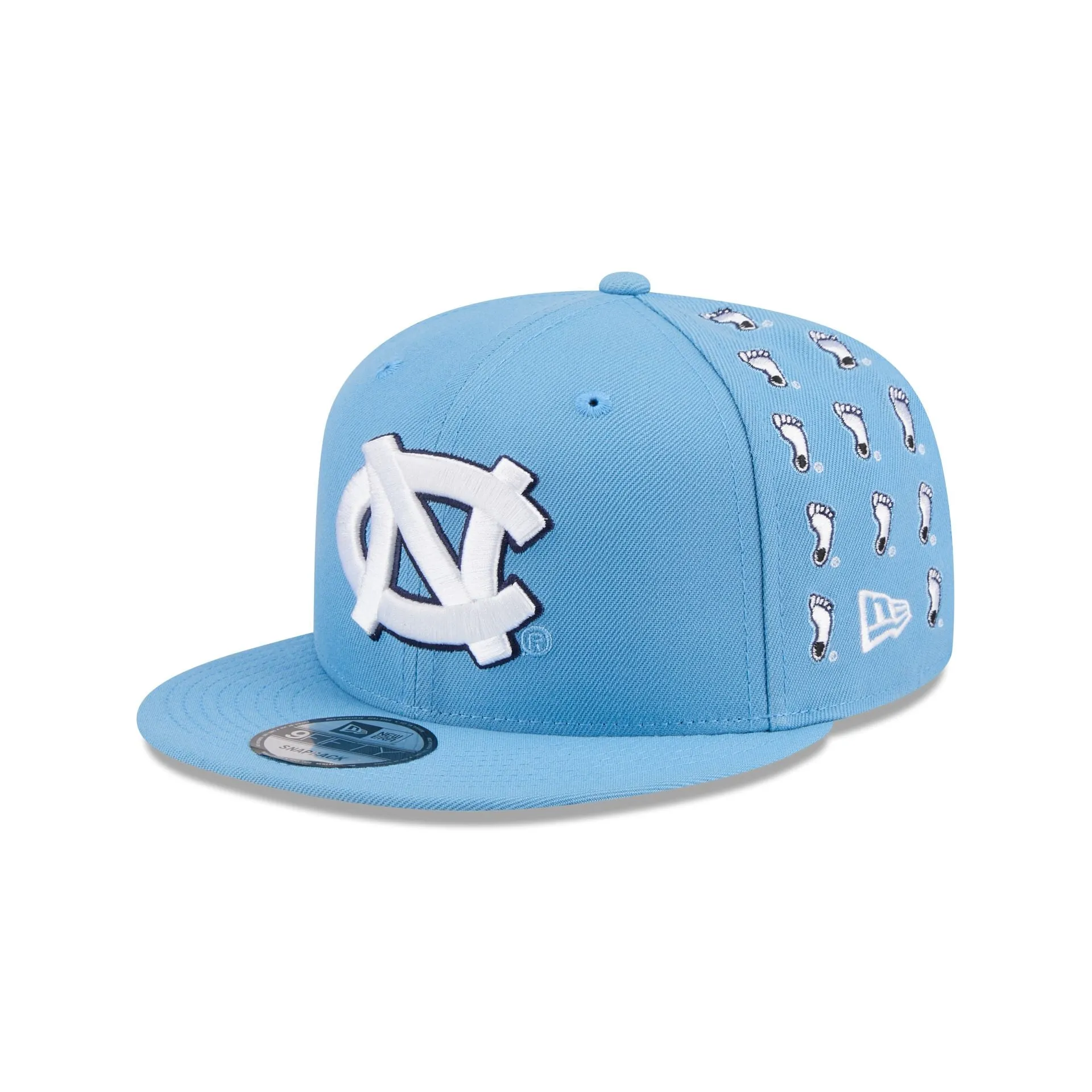 North Carolina Tar Heels Sticker Helmet 9FIFTY Snapback Hat sold by New Era